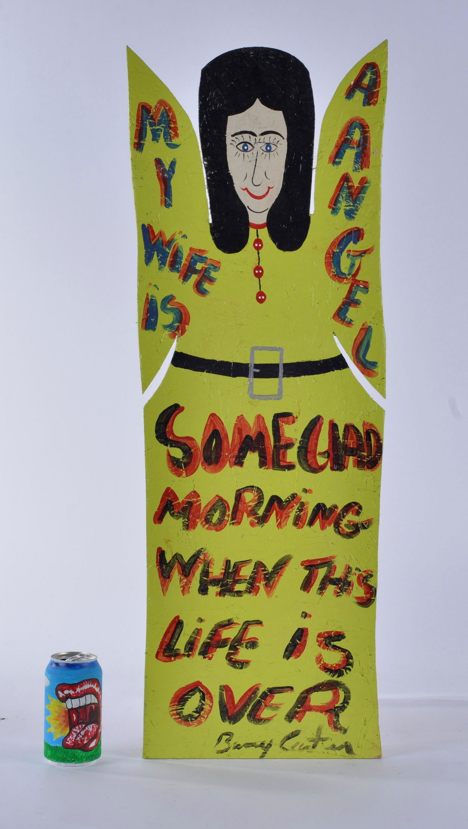 Benny Carter Folk Art Angel (green OSB) (1 of 4)