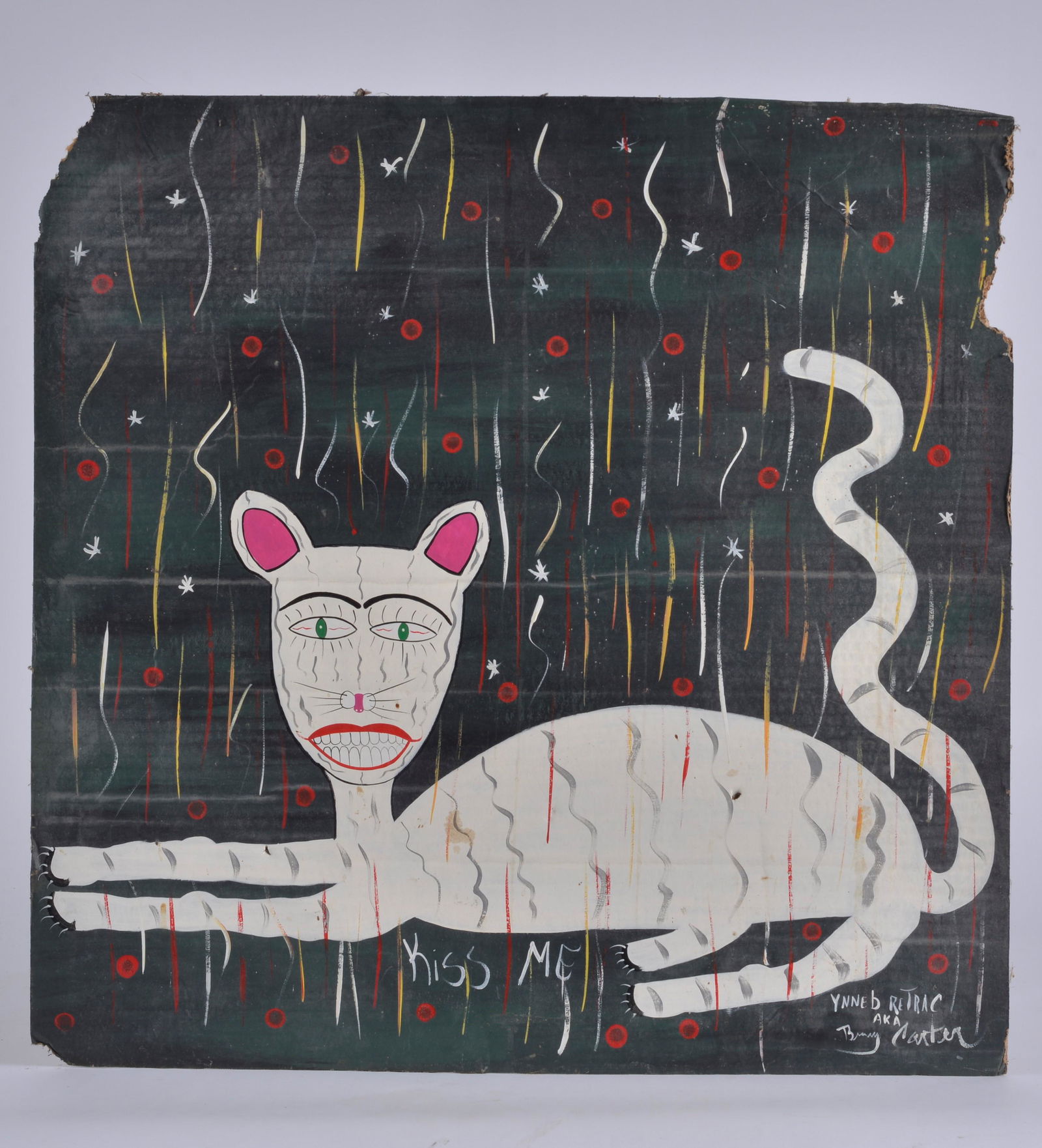 Benny Carter Folk Art (white cat) (1 of 4)