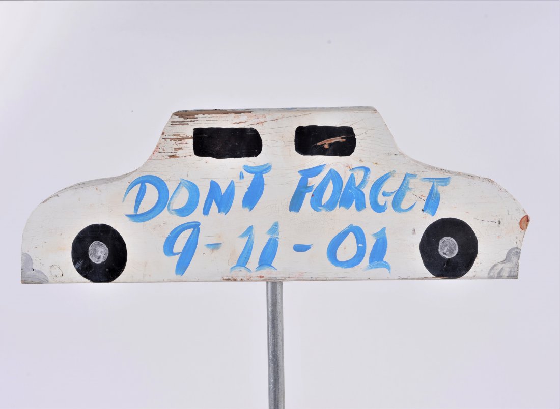Benny Carter Folk Art Cutout yard Ornament (NYPD): donâ€™t forget 9.11 NYPD. With mount on bottom for yard pole. 21.5" x 7"