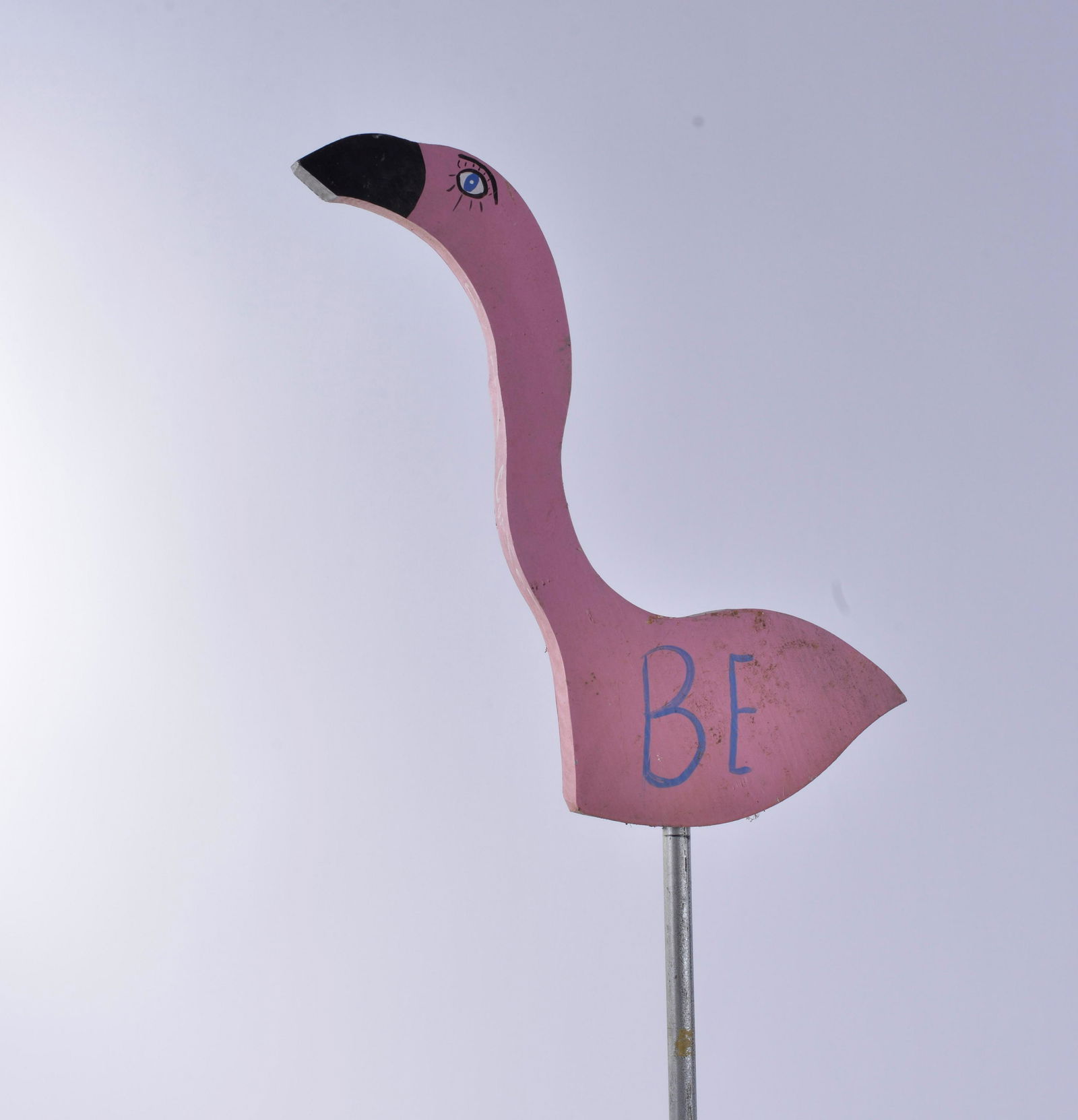 Benny Carter Folk Art Tin Cutout (flamingo yard art) (1 of 4)