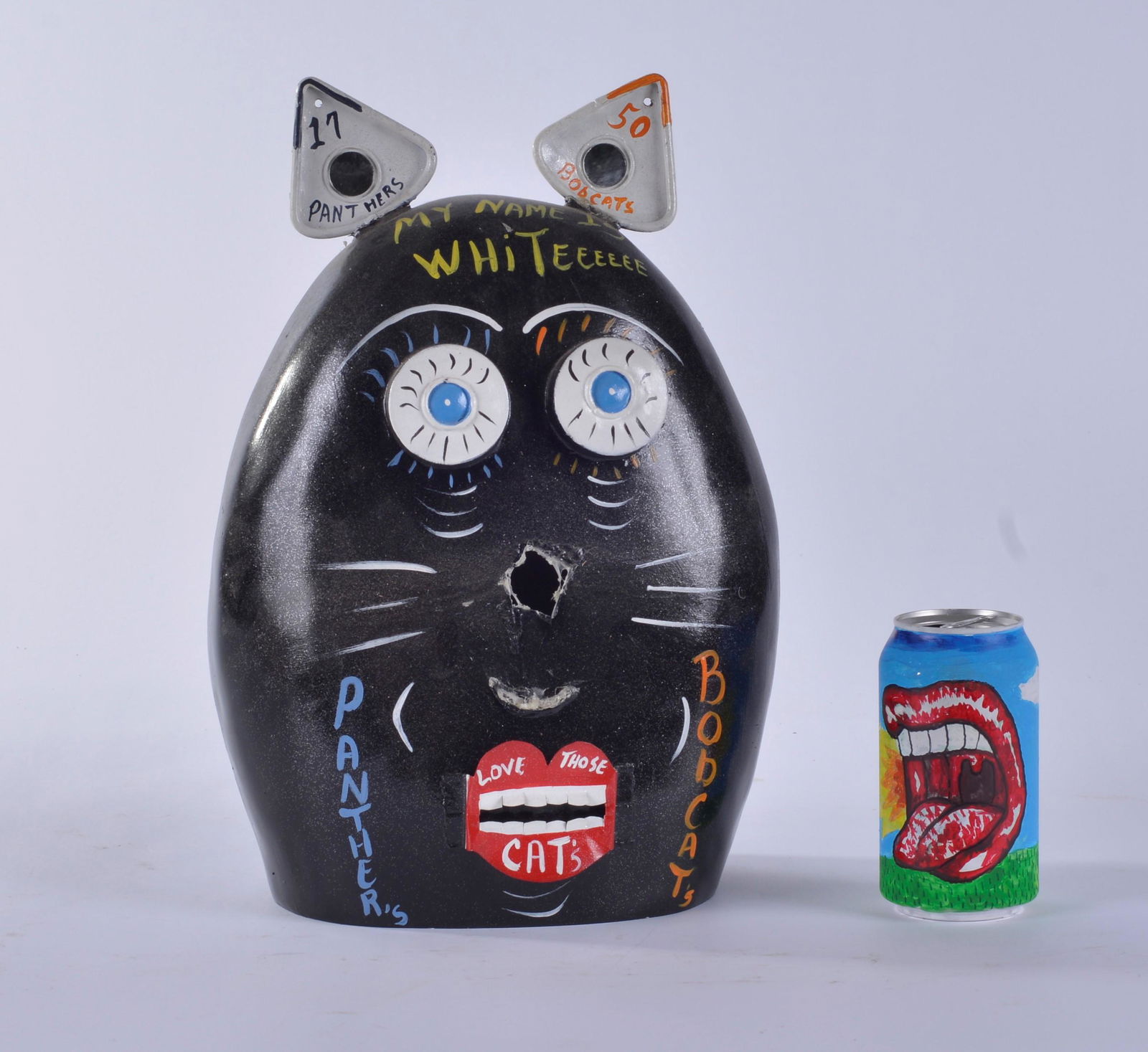 Benny Carter Folk Art Face Jug (1 of 3)