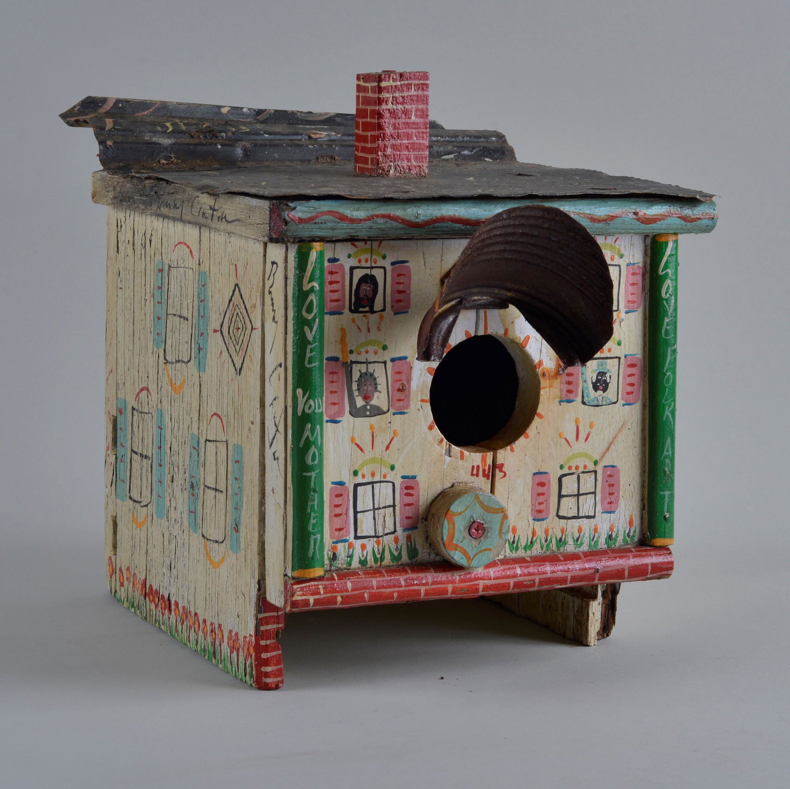 Benny Carter (environmental) Folk Art Bird House (1 of 4)