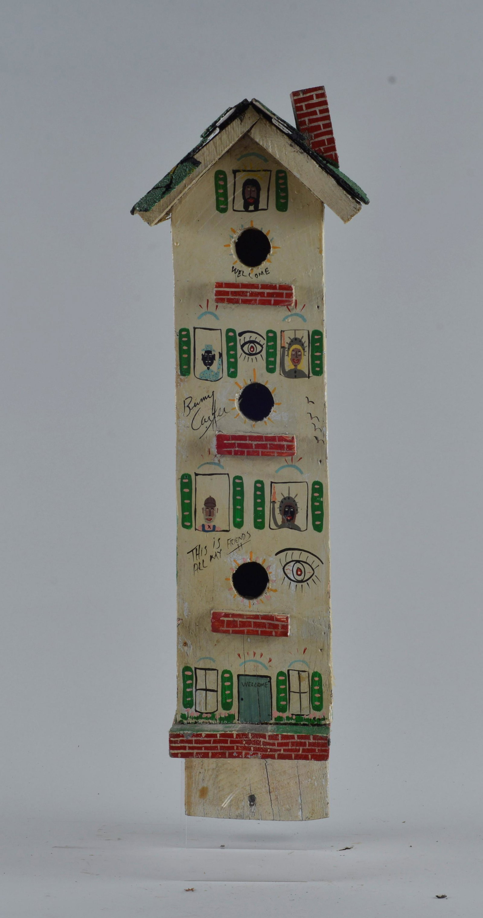 Benny Carter (environmental) Folk Art Bird House (1 of 7)