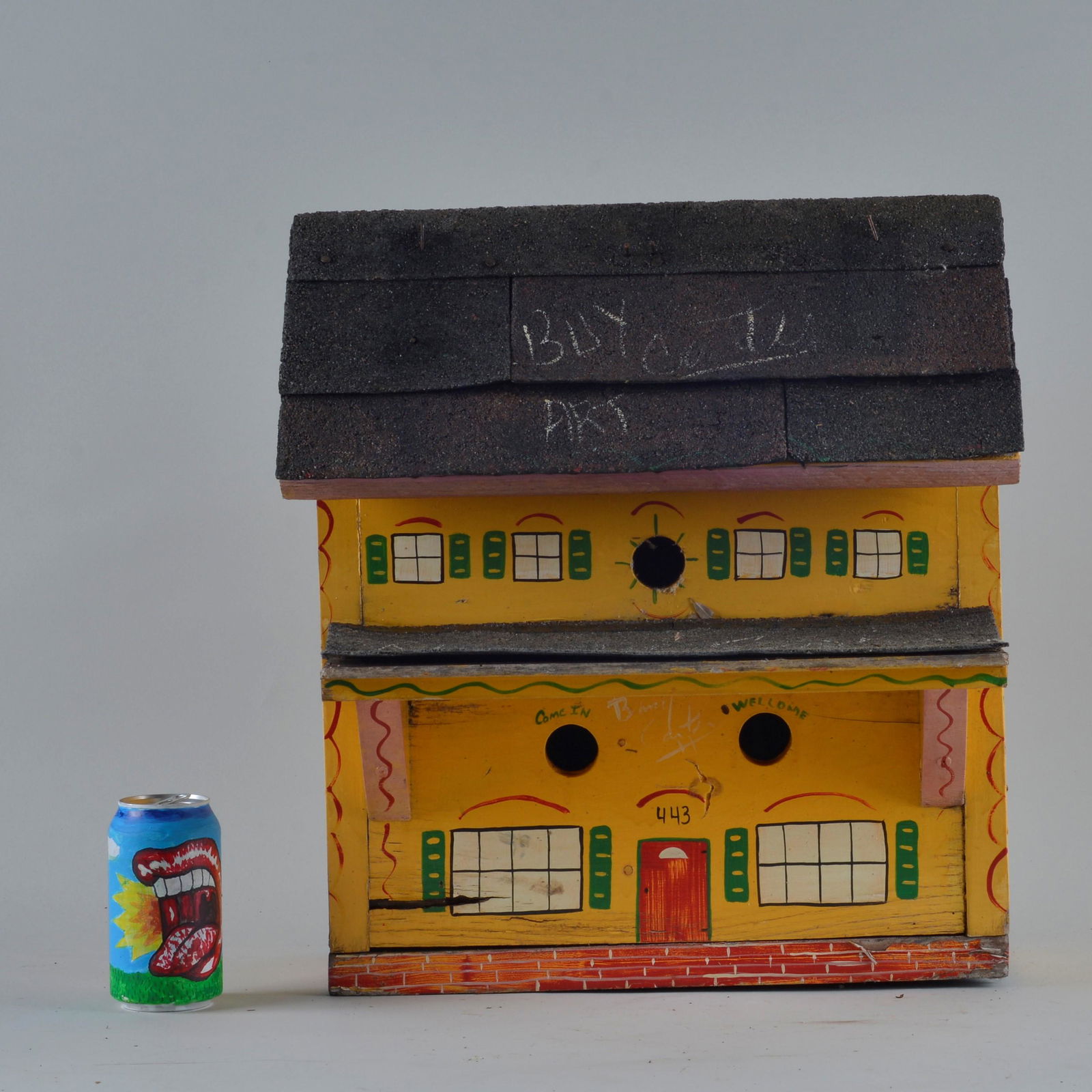 Benny Carter (environmental) Folk Art Bird House (1 of 2)
