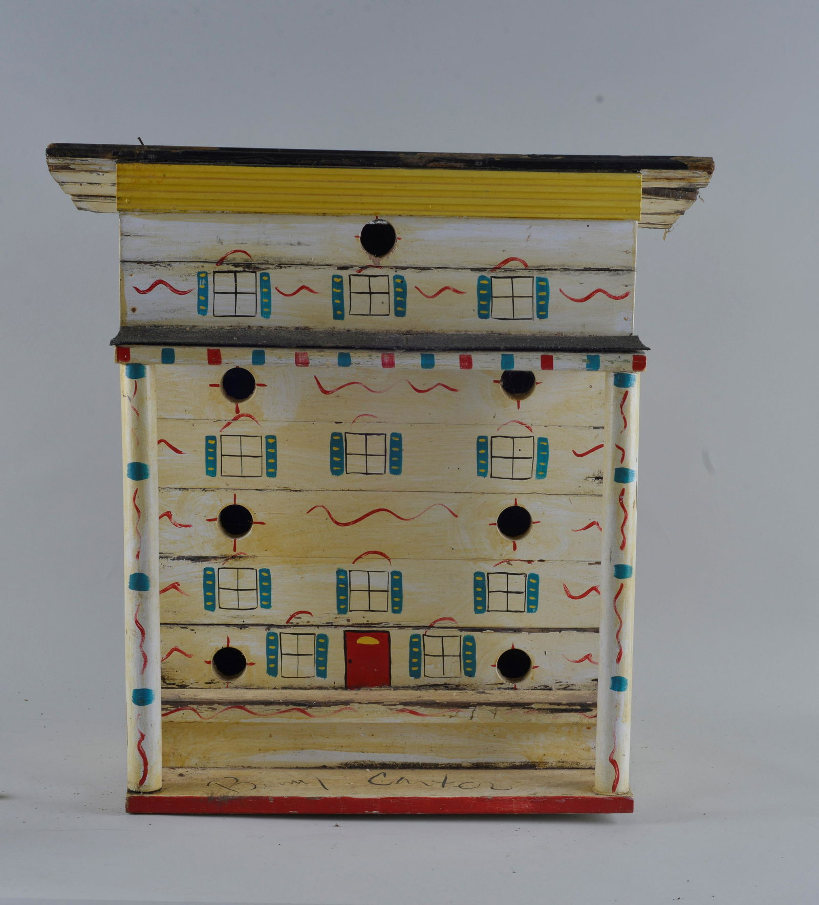 Benny Carter (environmental) Folk Art Bird House (1 of 3)