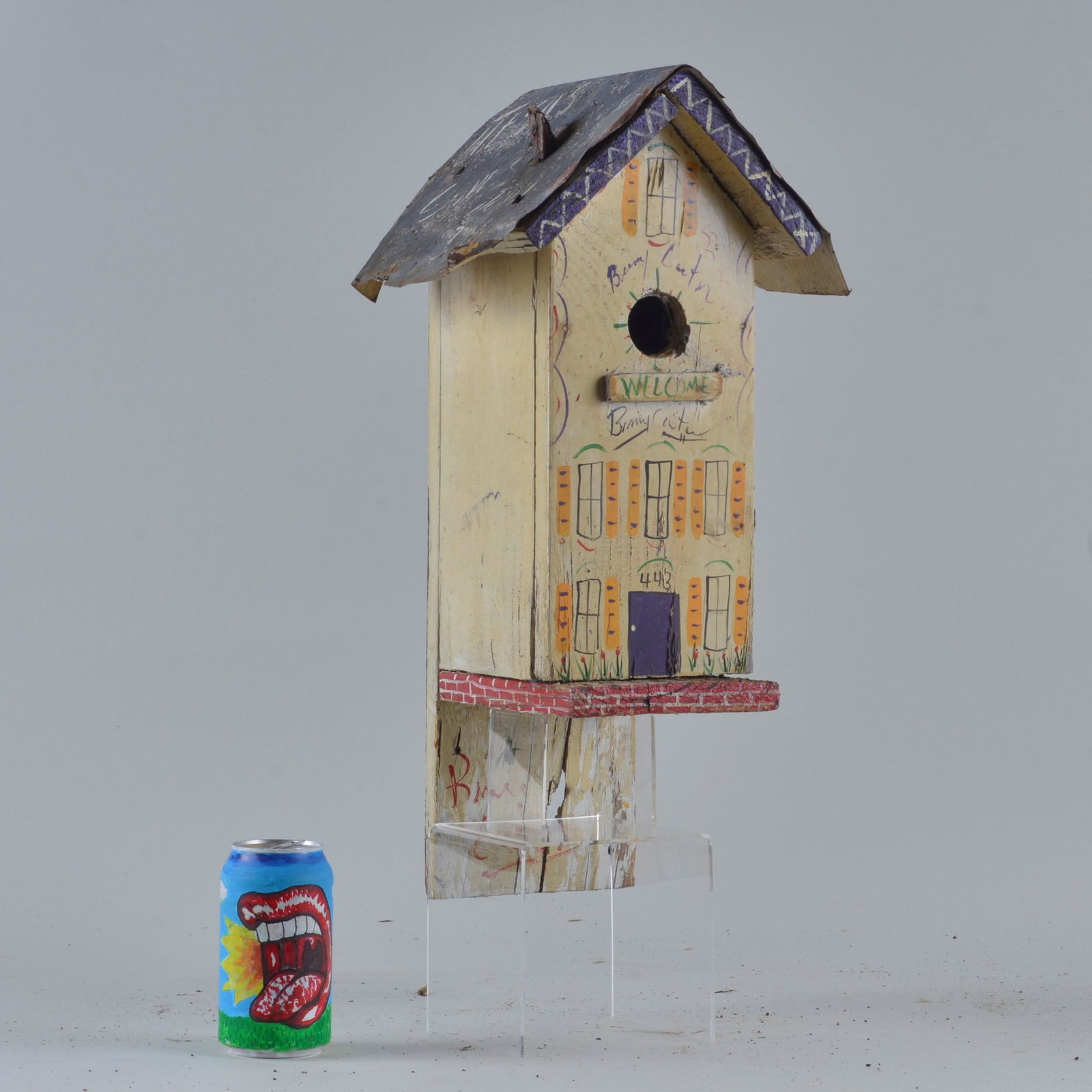 Benny Carter (environmental) Folk Art Bird House (1 of 2)