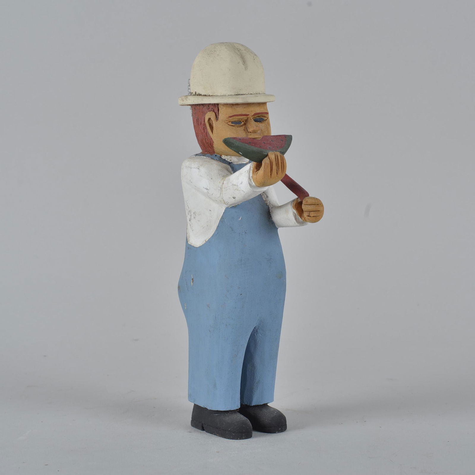 James Cook Folk Art Carving (broom man) (1 of 4)