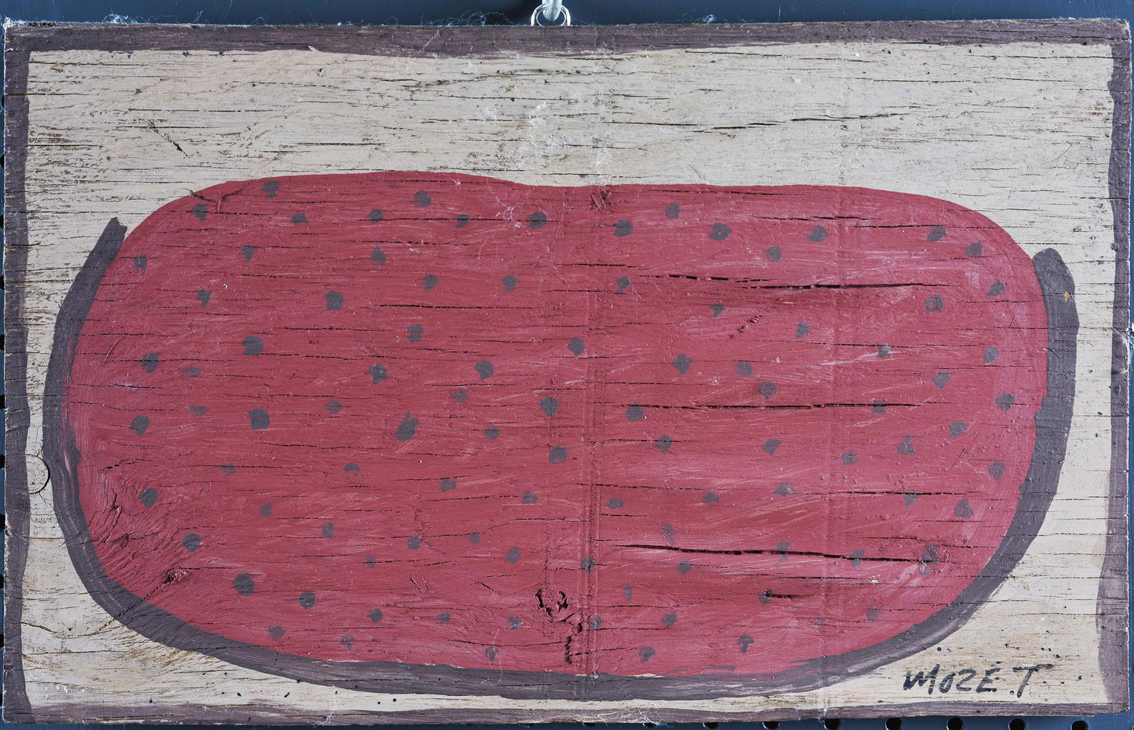 Mose Tolliver Folk Art Painting (watermelon) (1 of 4)