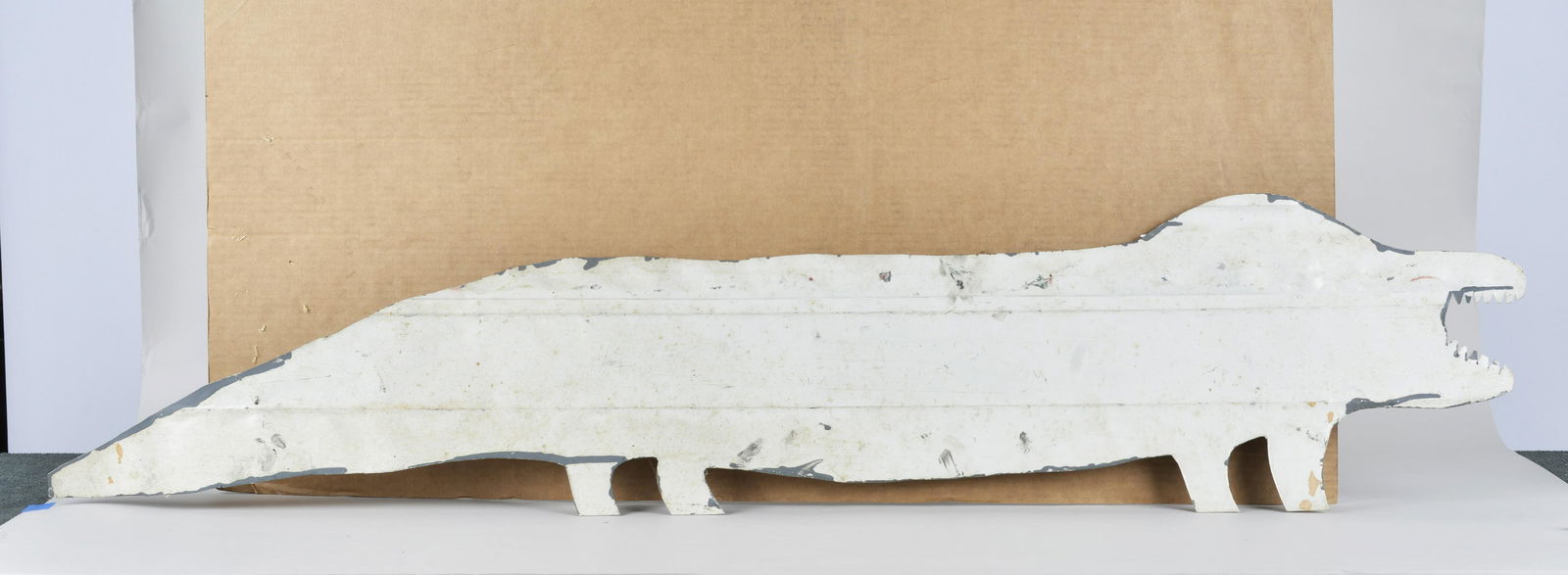 RA Miller Folk Art tin cutout alligator LARGE (1 of 2)