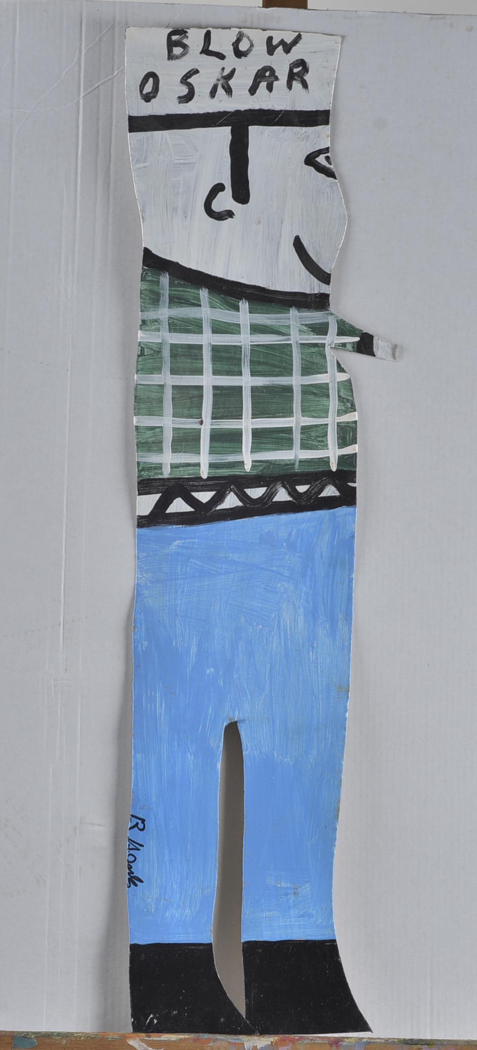 RA Miller Tin Cutout Blow Oskar (blue pants) (1 of 4)