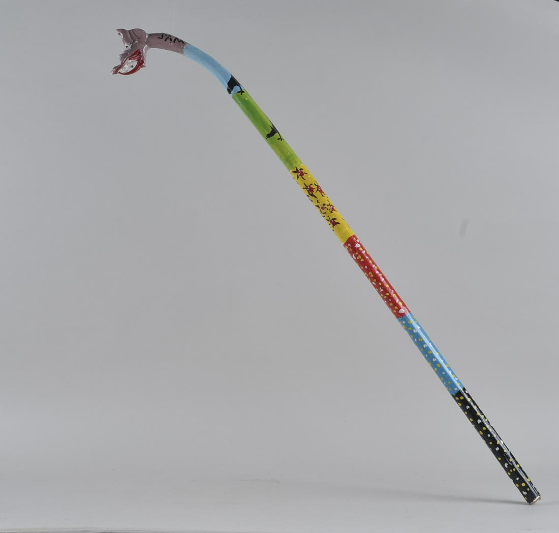 Sam The Dot Man folk art cane (1 of 4)