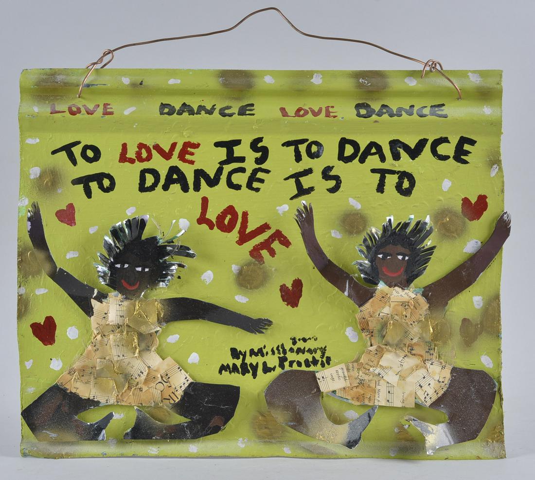 Mary Proctor Collage on tin (1 of 4)