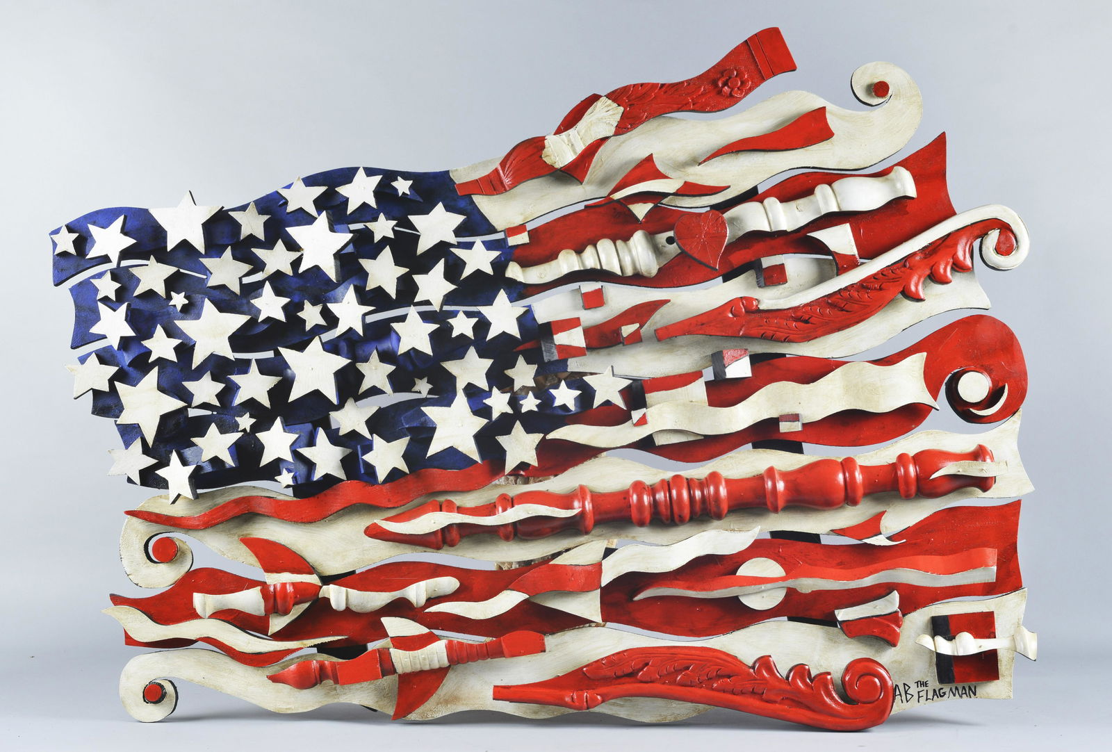 AB THE FLAGMAN Large American Flag 51" x 36.5" (1 of 9)