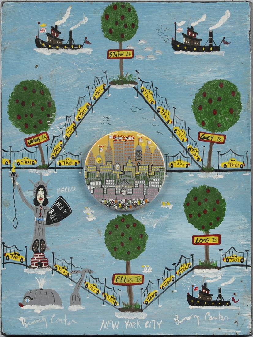 Benny Carter Small Painting with Button (1 of 4)