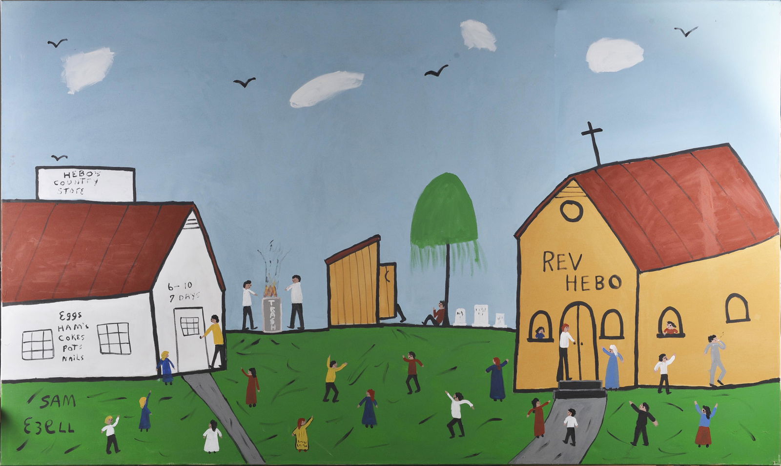 Sam Ezell LARGE Painting 114" x 68" (1 of 2)