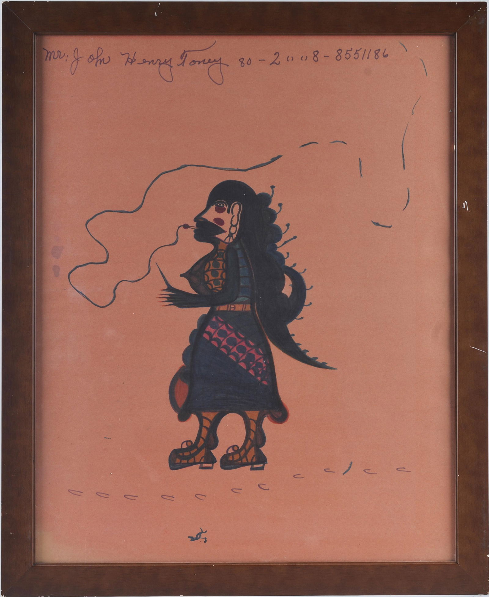 John Henry Toney Folk Art Drawing (1 of 5)