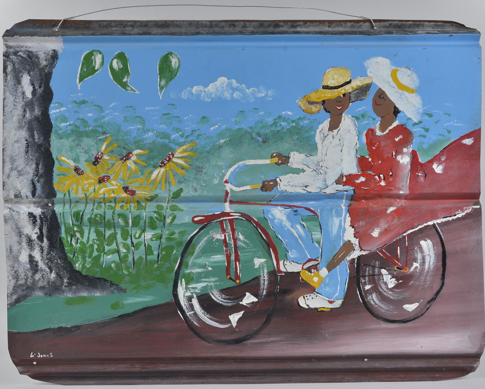 Leonard Jones Painting on Tin (1 of 5)