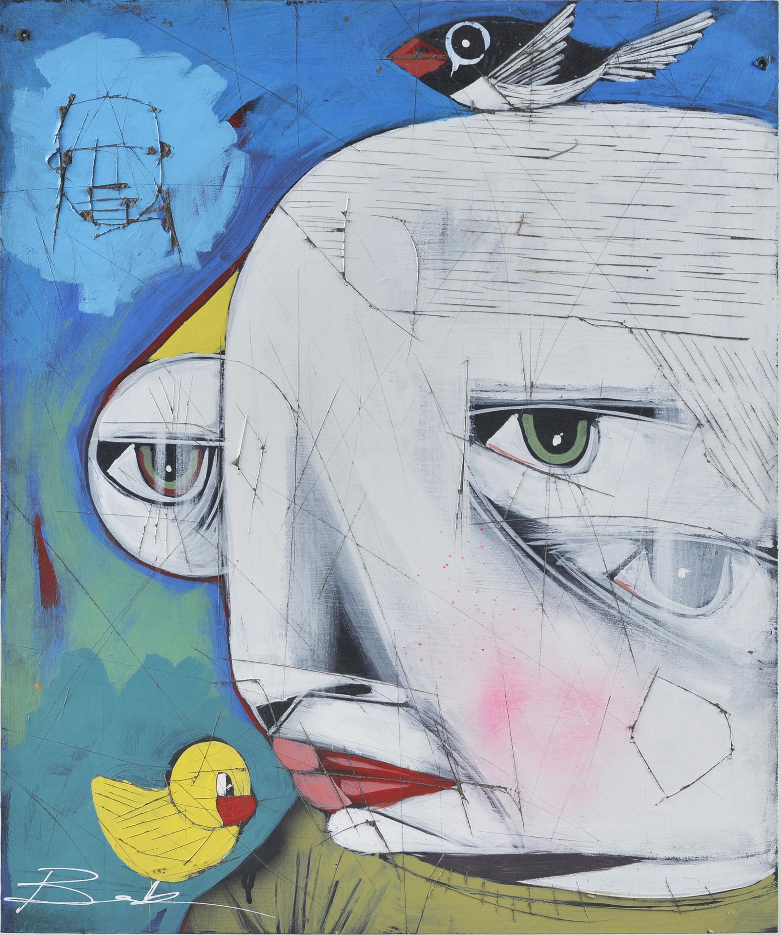 Michael Banks Painting on Board (1 of 4)