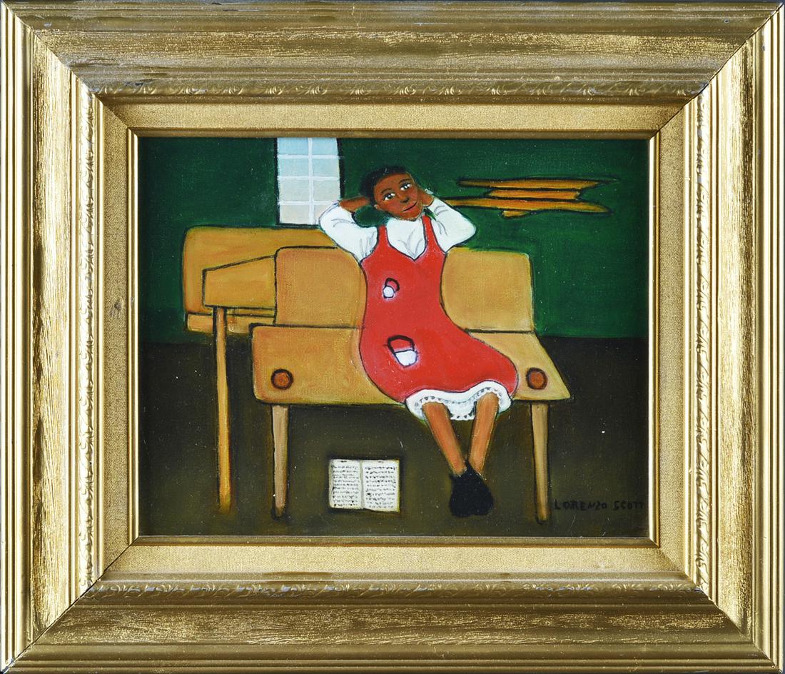 Lorenzo Scott folk art painting (1 of 4)