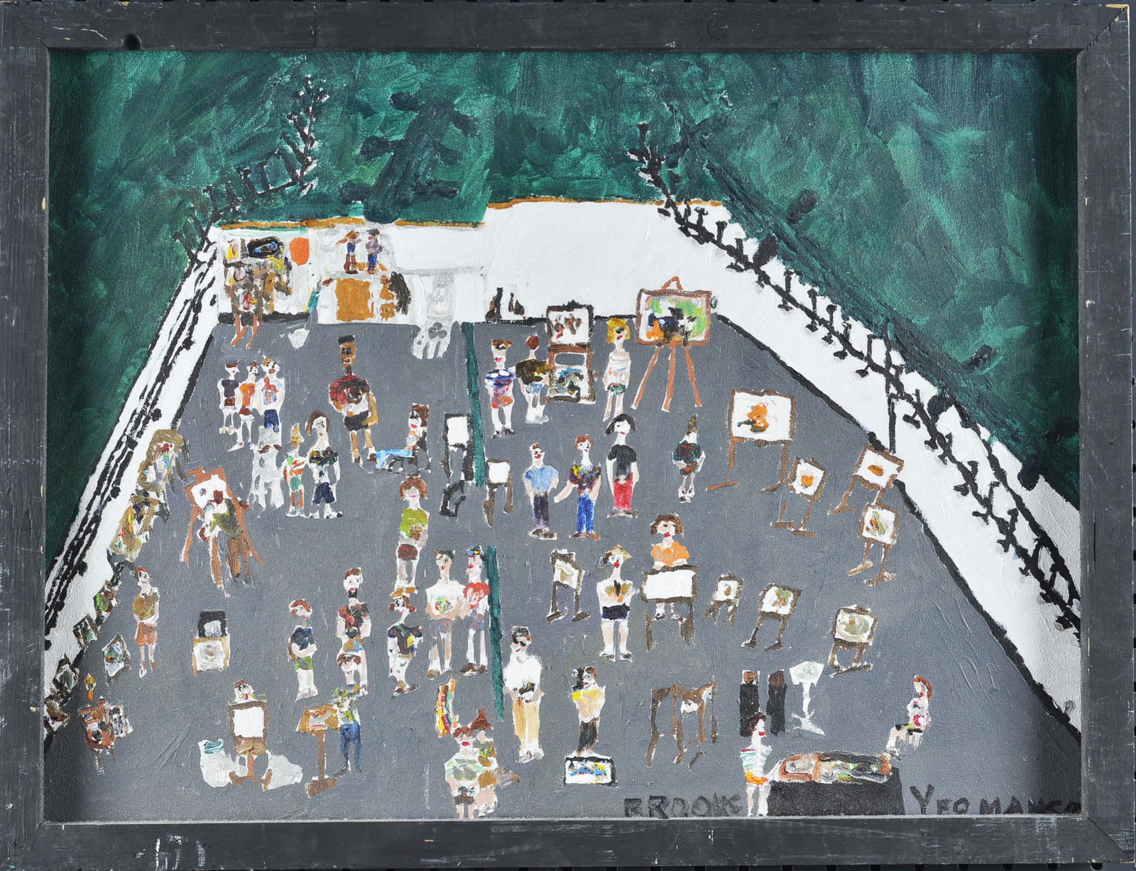 Brooks Yeomans folk art painting (1 of 5)