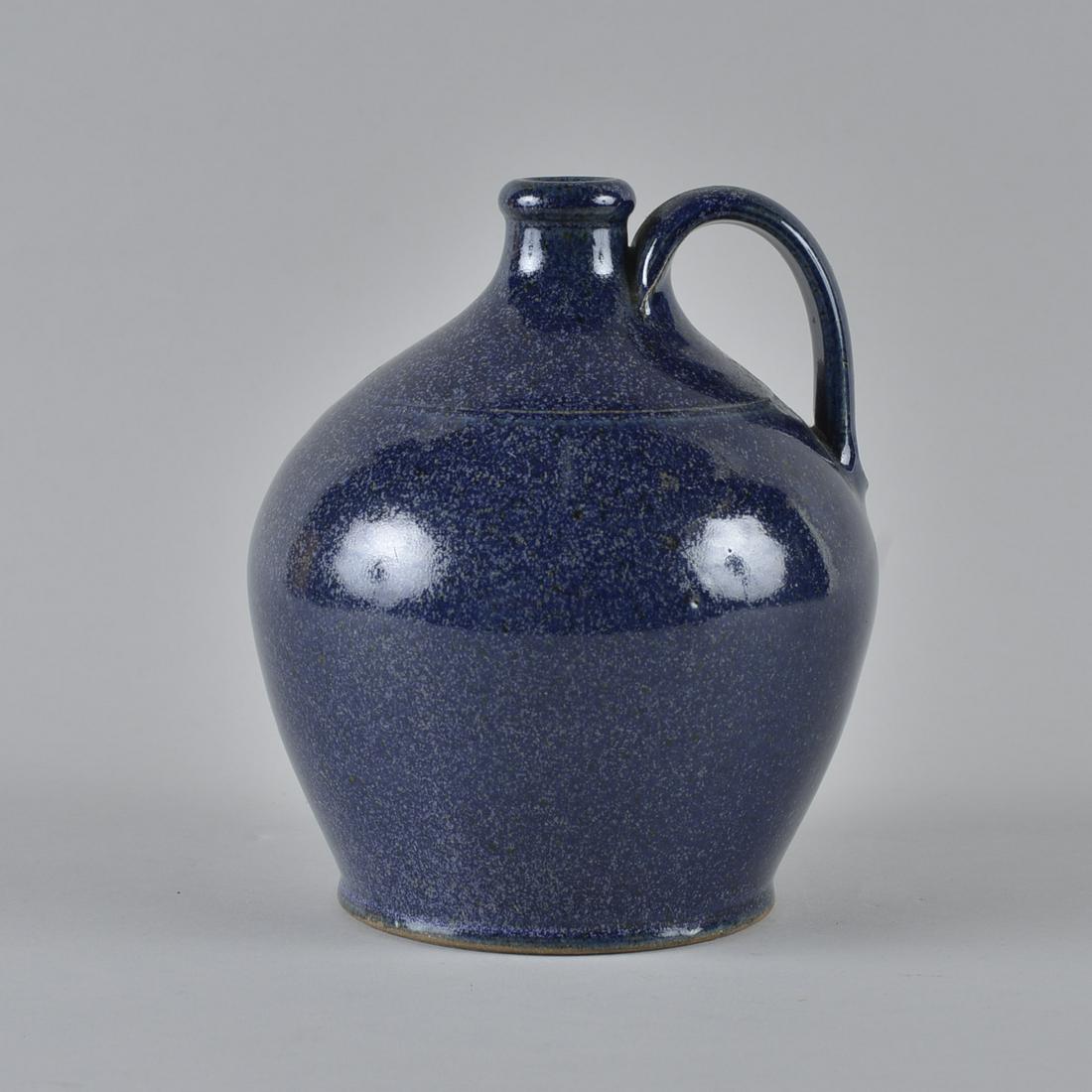Hal Pugh Blue Pottery Jug (1 of 3)