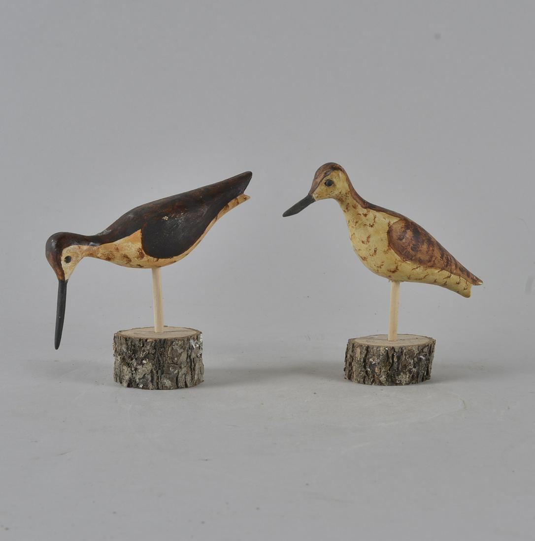 Quincy Scarborough Shore Birds: carved by Legendary folk art historian Quincy Scarborough. HEIGHT 5"