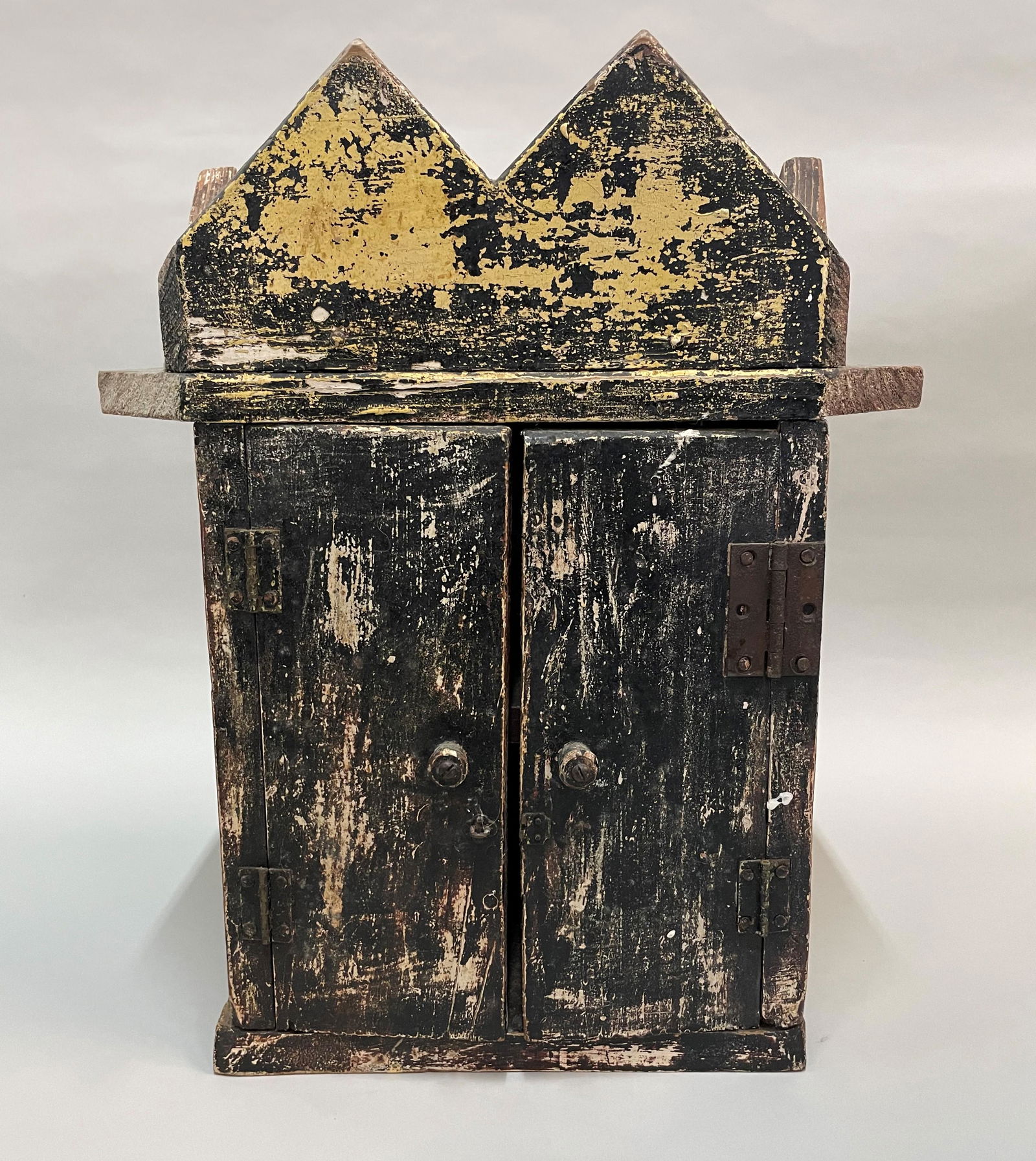 Folk Art 2 Door Cupboard (small) (1 of 5)