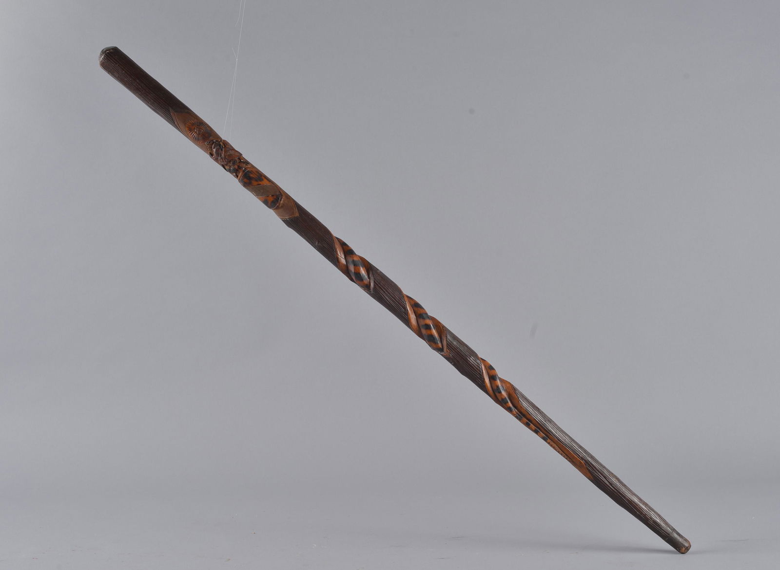 Mexican Carved Cane ca. 1920 (1 of 3)