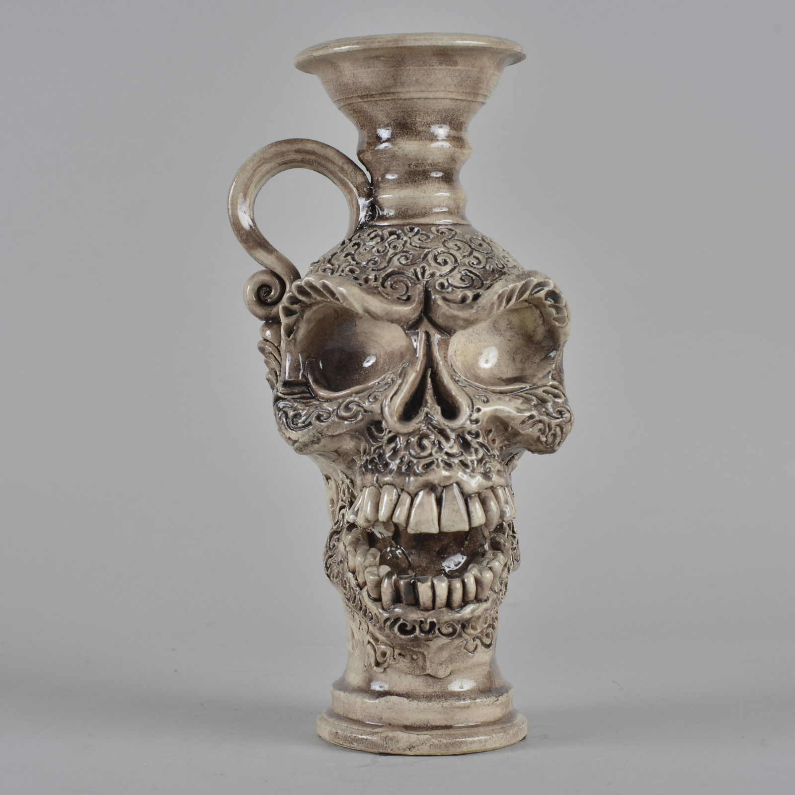 Mitchell Grafton Pottery Skull face jug (1 of 5)