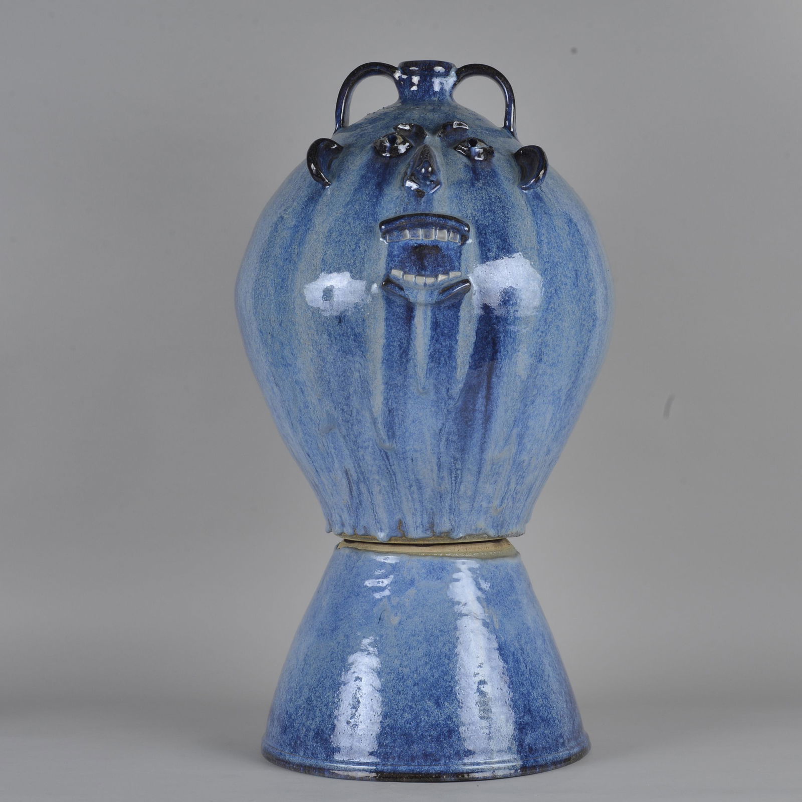 Gary Mitchell Large Blue Face Jug (1 of 7)