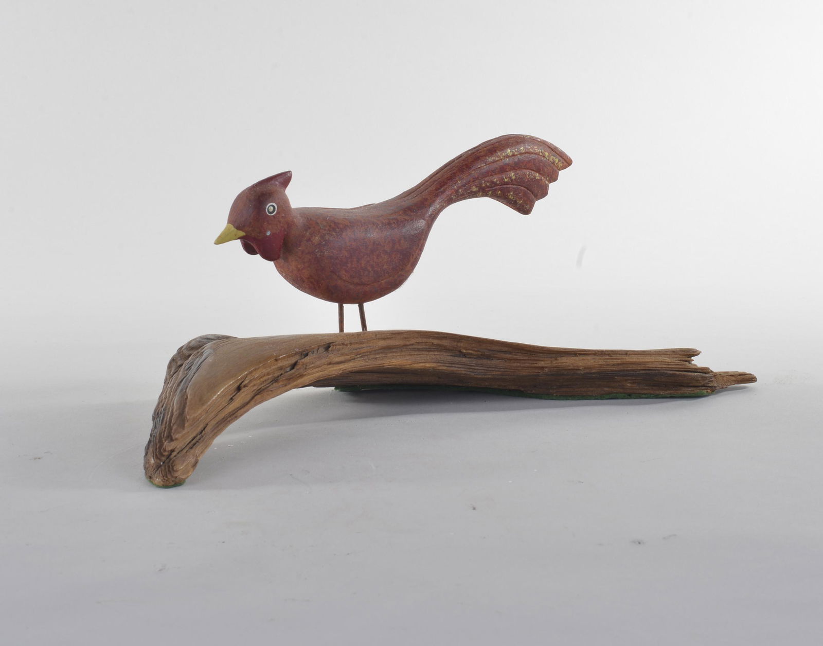Wood Folk Art Carving Rooster (1 of 3)