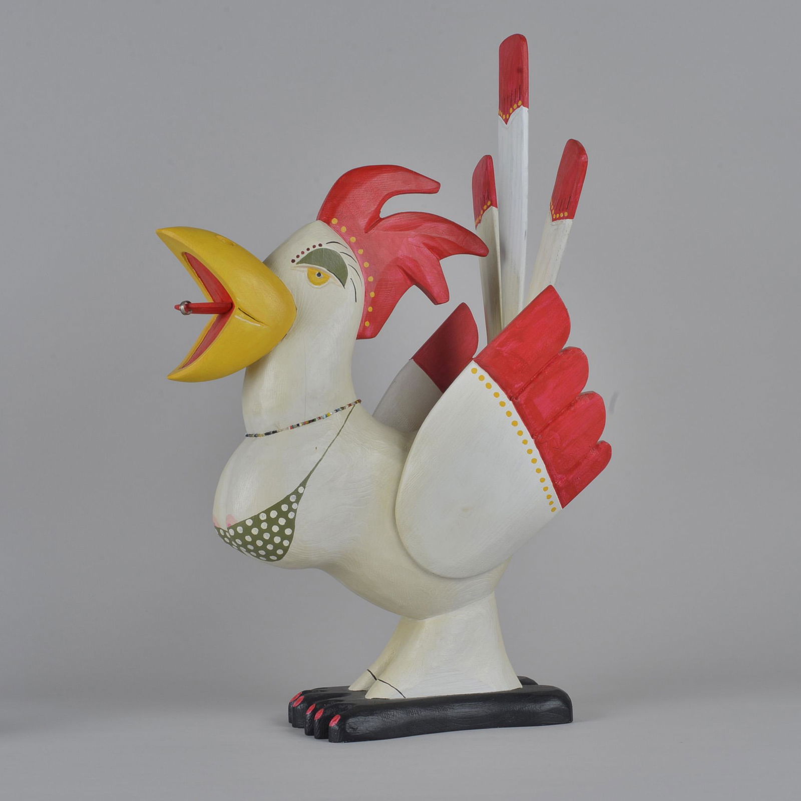 John Boorman wood carved chicken (1 of 6)