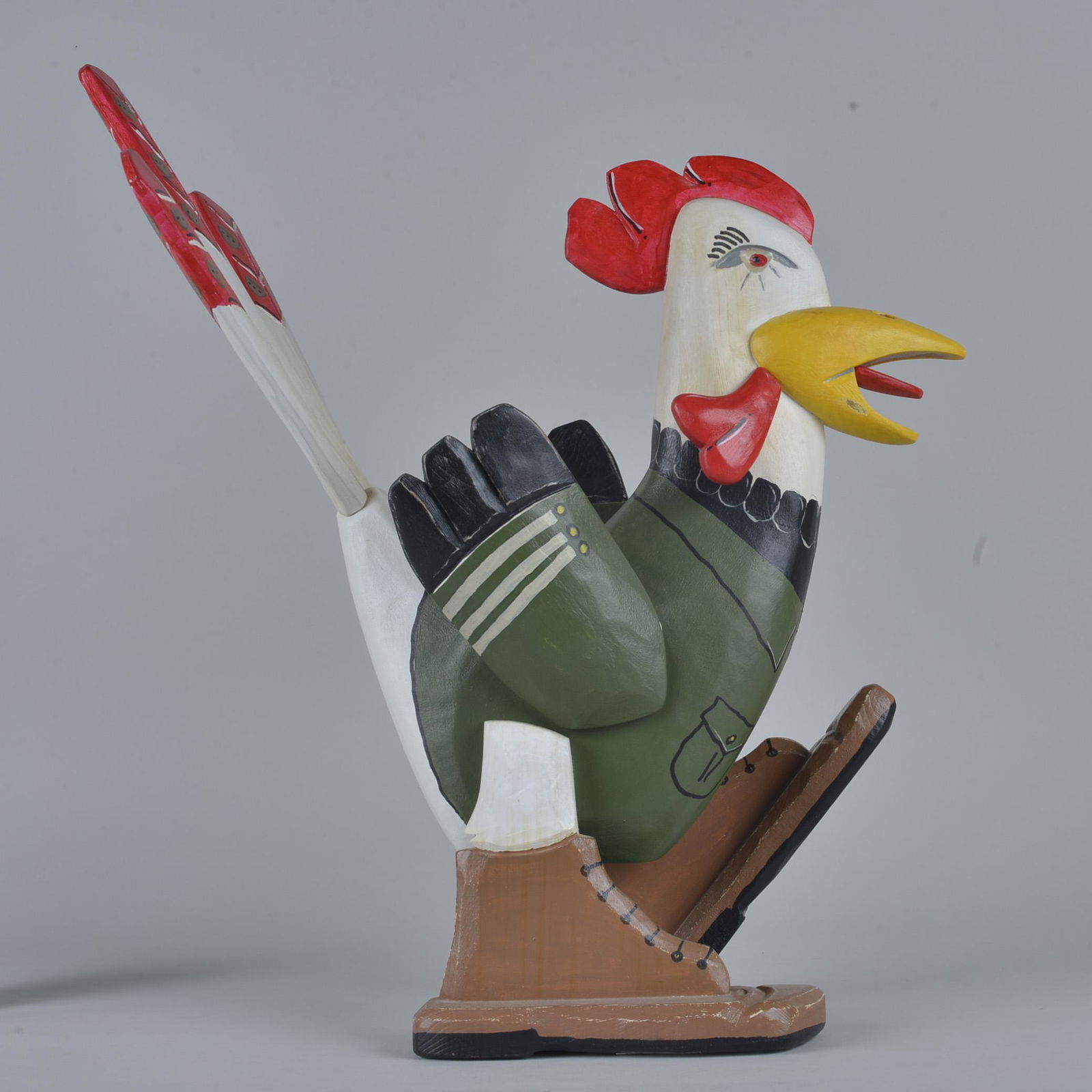 John Boorman wood carved chicken (1 of 5)