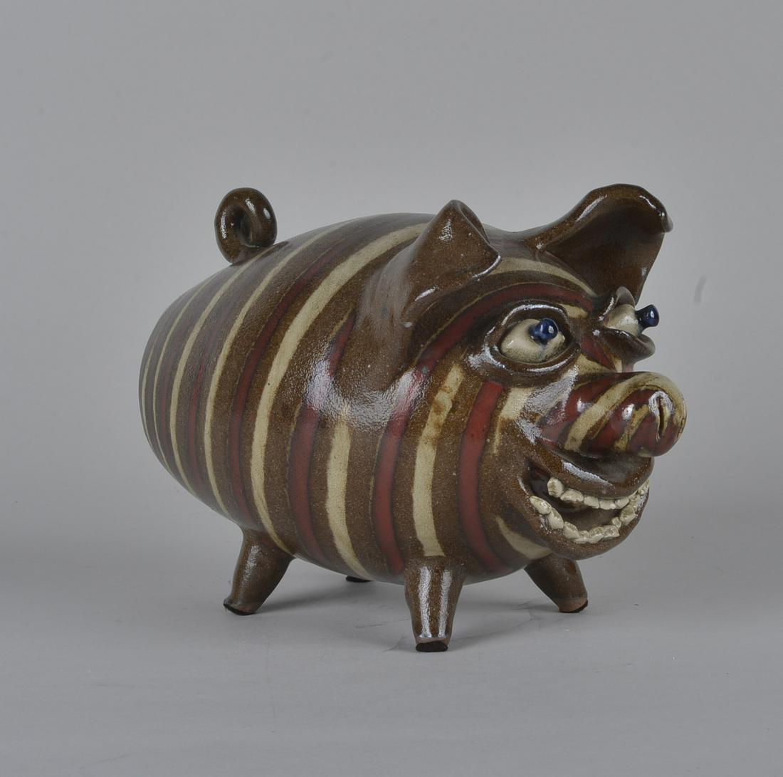 Steve Abee Pottery Pig Bank (1 of 5)
