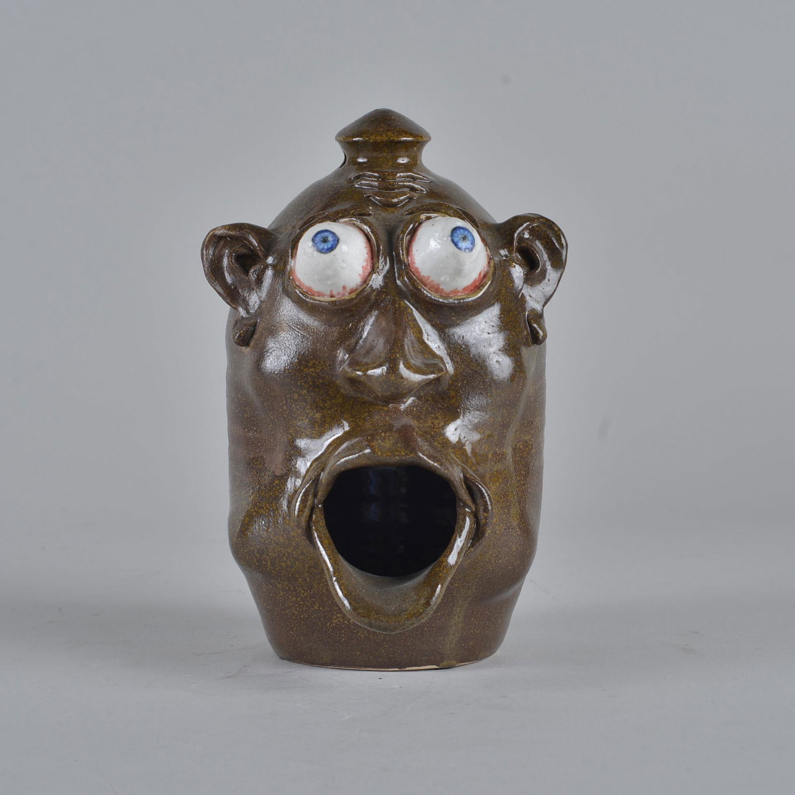 Stacy Lambert Face Jug Birdhouse (1 of 5)