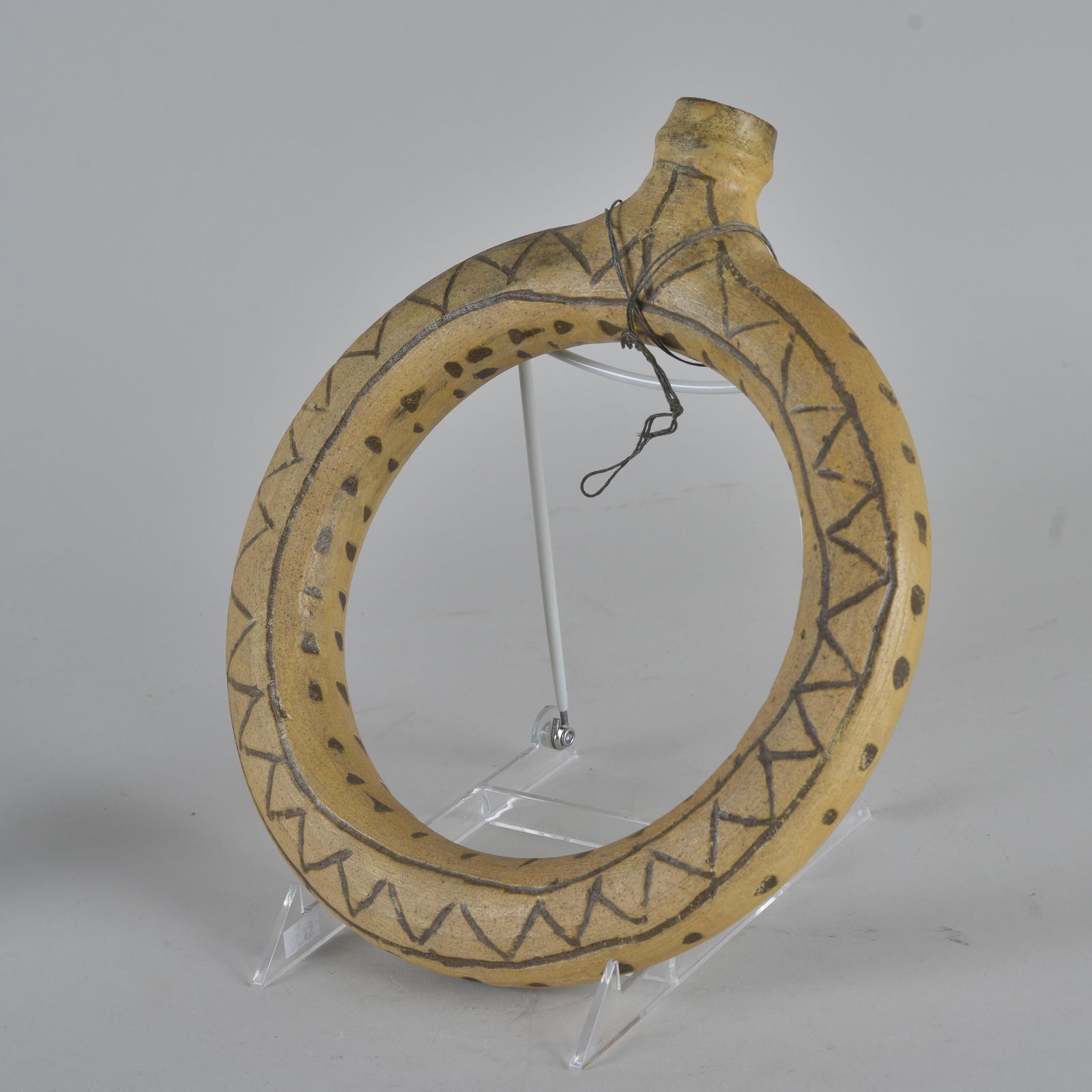 Archie Teague pottery Ring Jug (1 of 8)