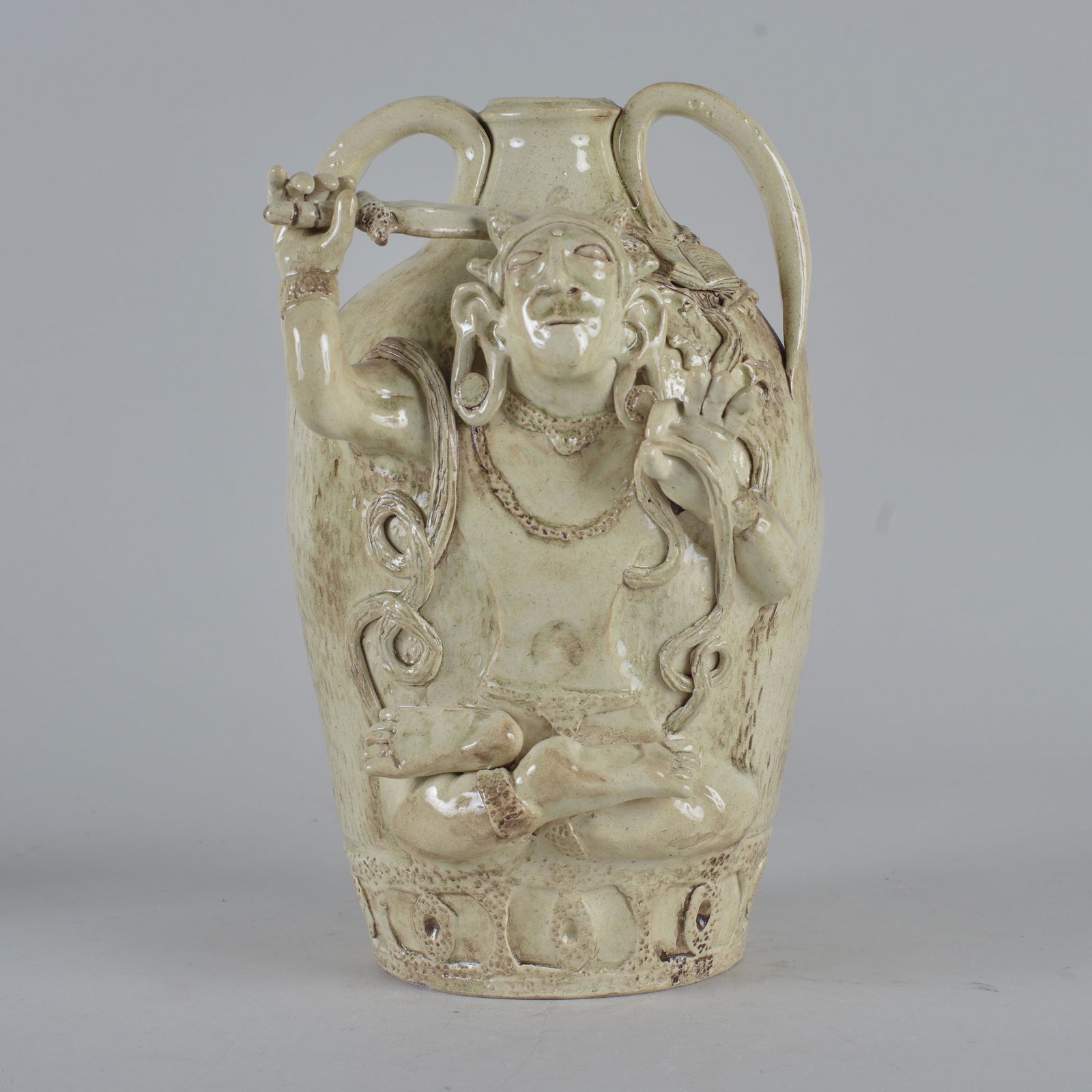 Stacy Lambert Figural Relief Jug (1 of 5)