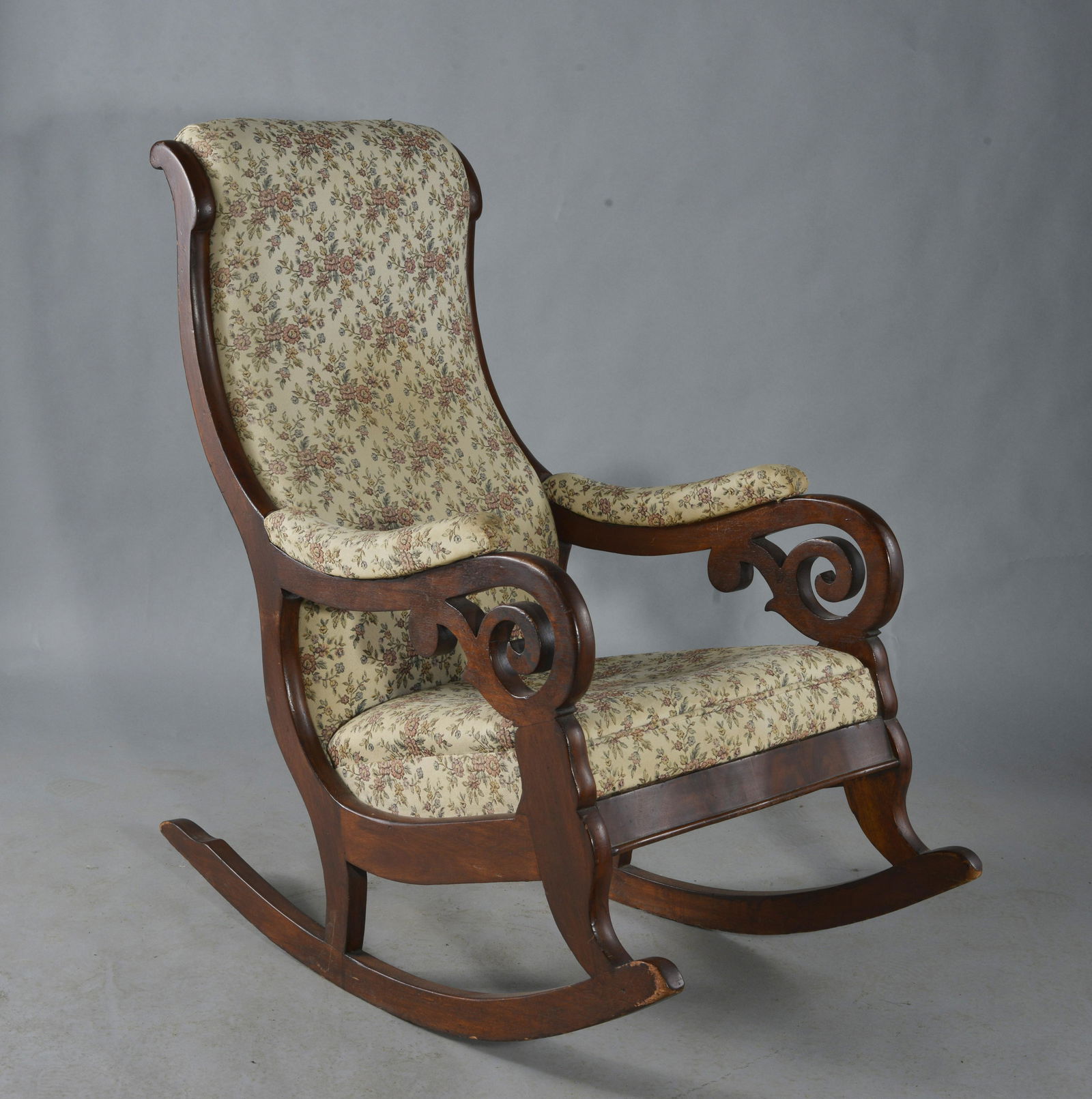 Thomas Day Rocker (African American): Thomas Day (1801 - 1861) rocker. Height 39", width 22"