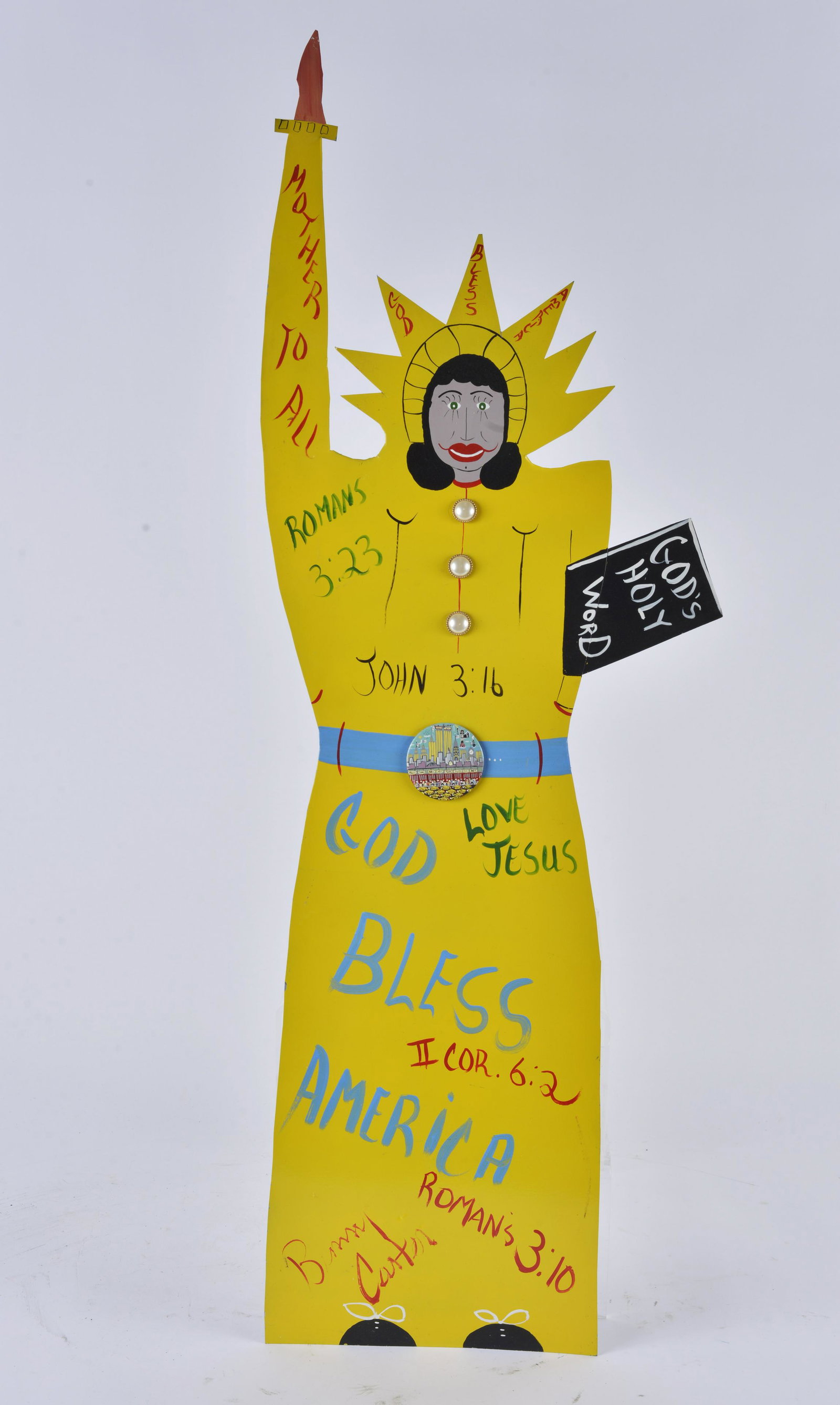 Benny Carter Tin Cutout with Miniature Button (1 of 3)