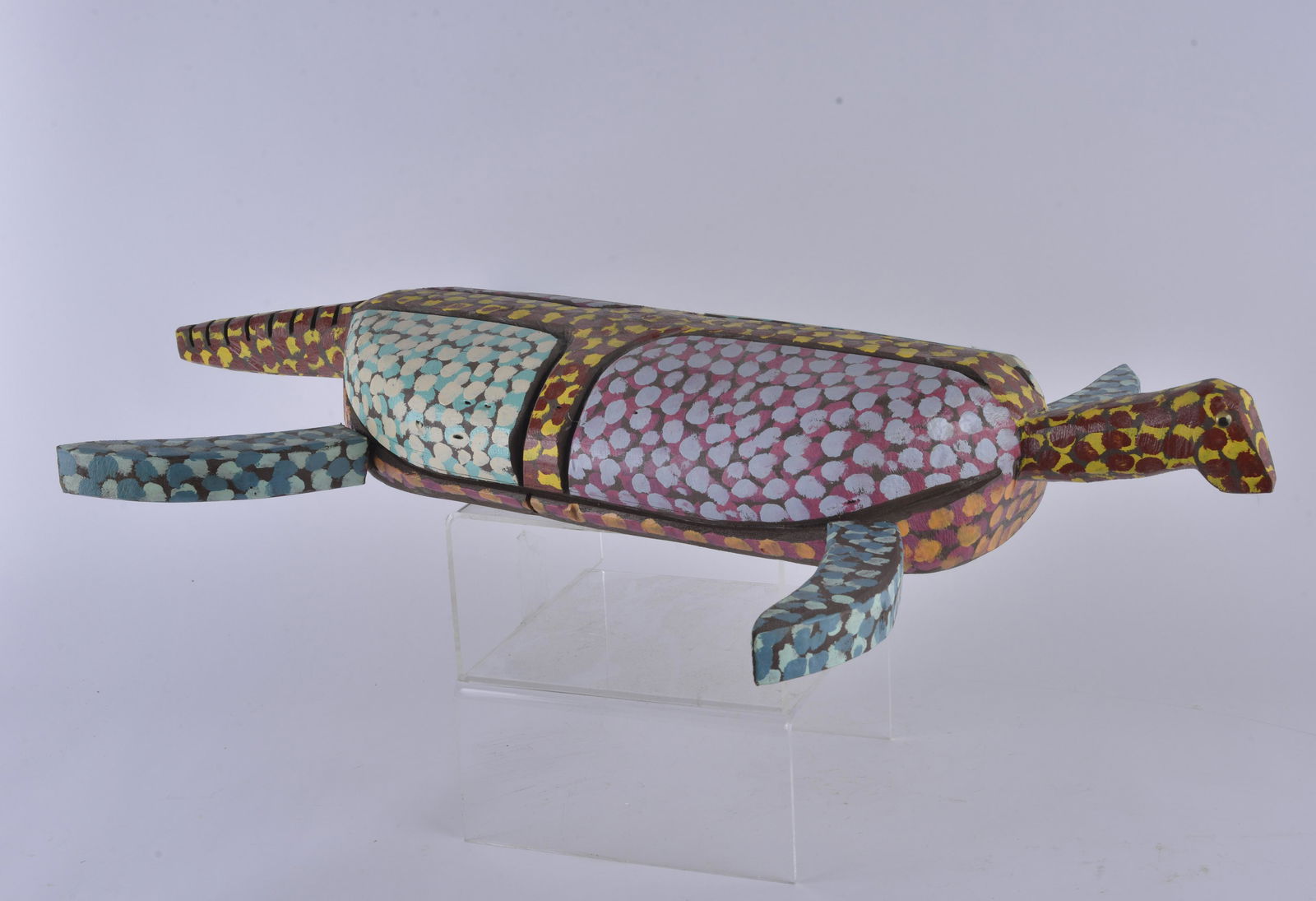 JL Nipper Folk Art Painted Turtle (1 of 5)
