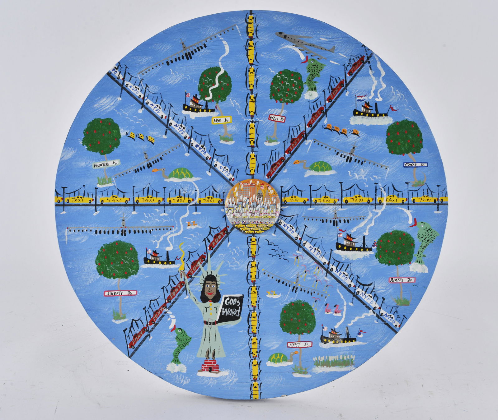 Benny Carter Folk Art Painting with Mini Button (1 of 2)