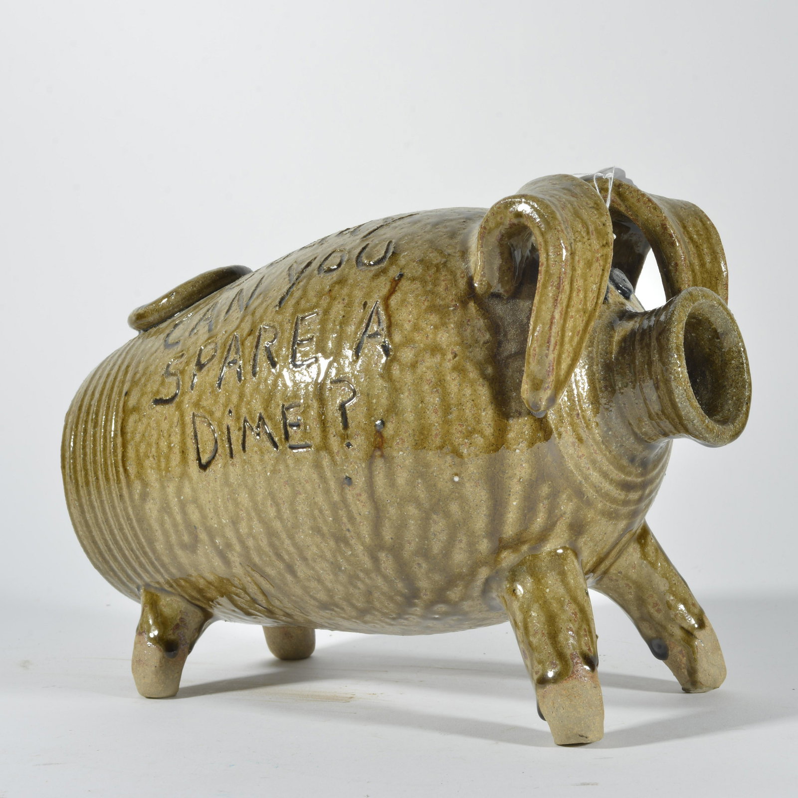 Charles Lisk Pottery Pig Bank (1 of 4)