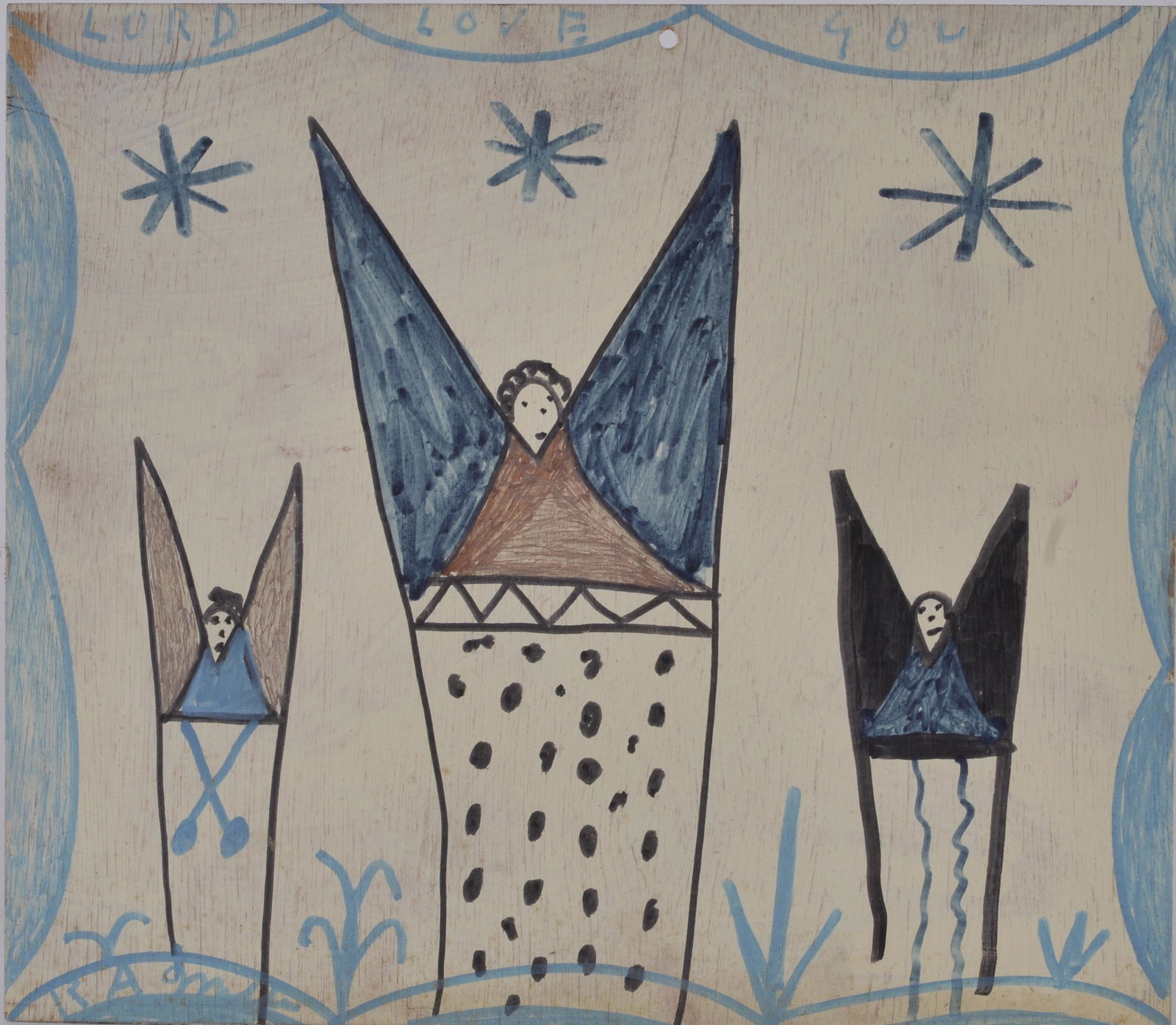 RA Miller Drawing on Wood (1 of 1)