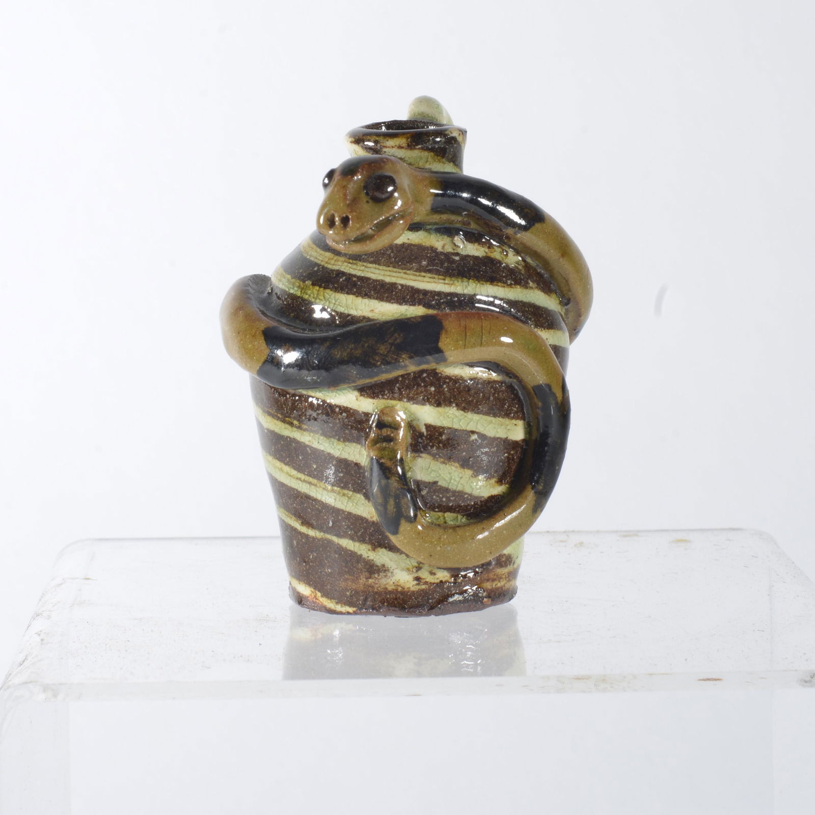 Albert Hodge Miniature Swirl Snake Jug (1 of 3)