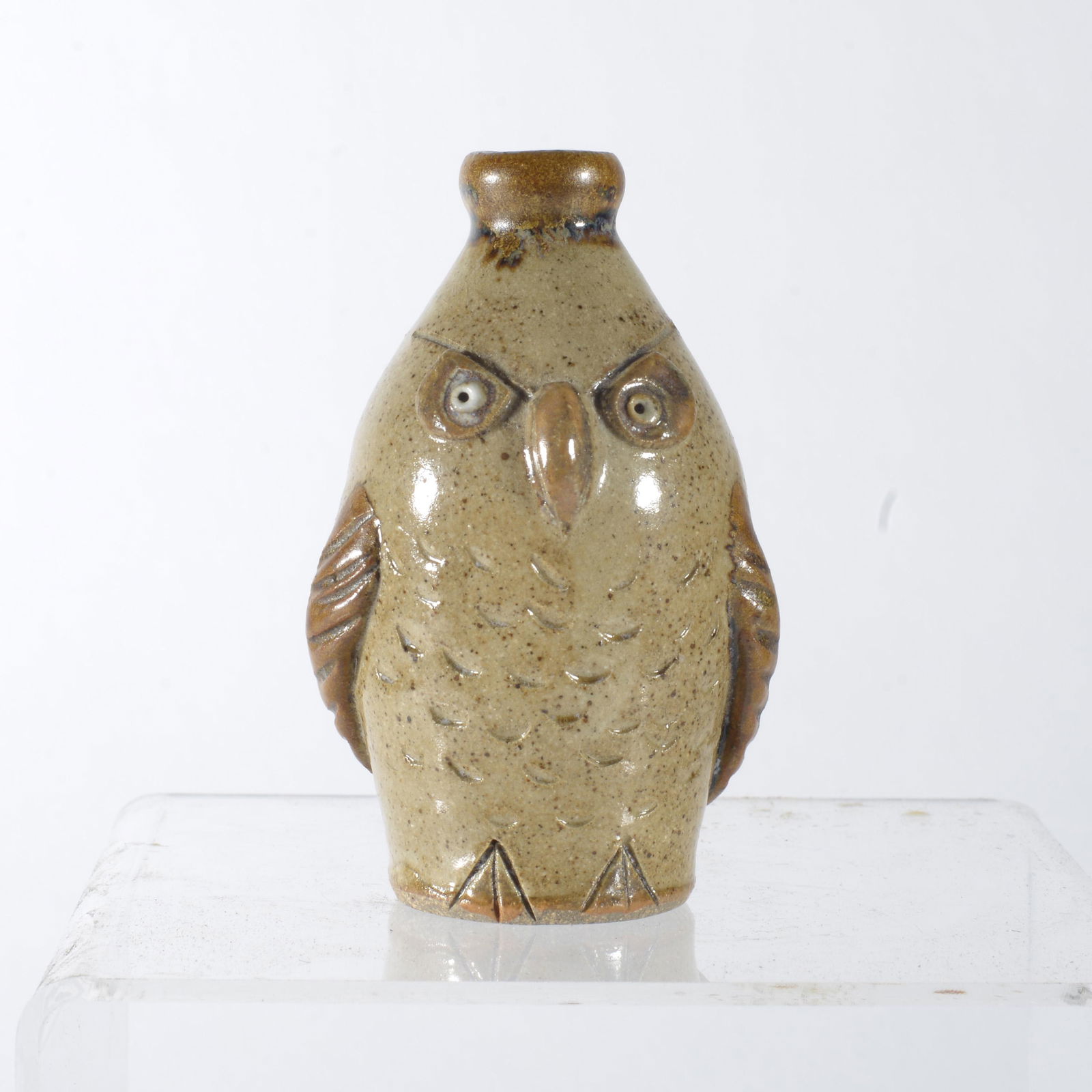 Little Mountain Pottery Miniature Owl Jug (1 of 3)