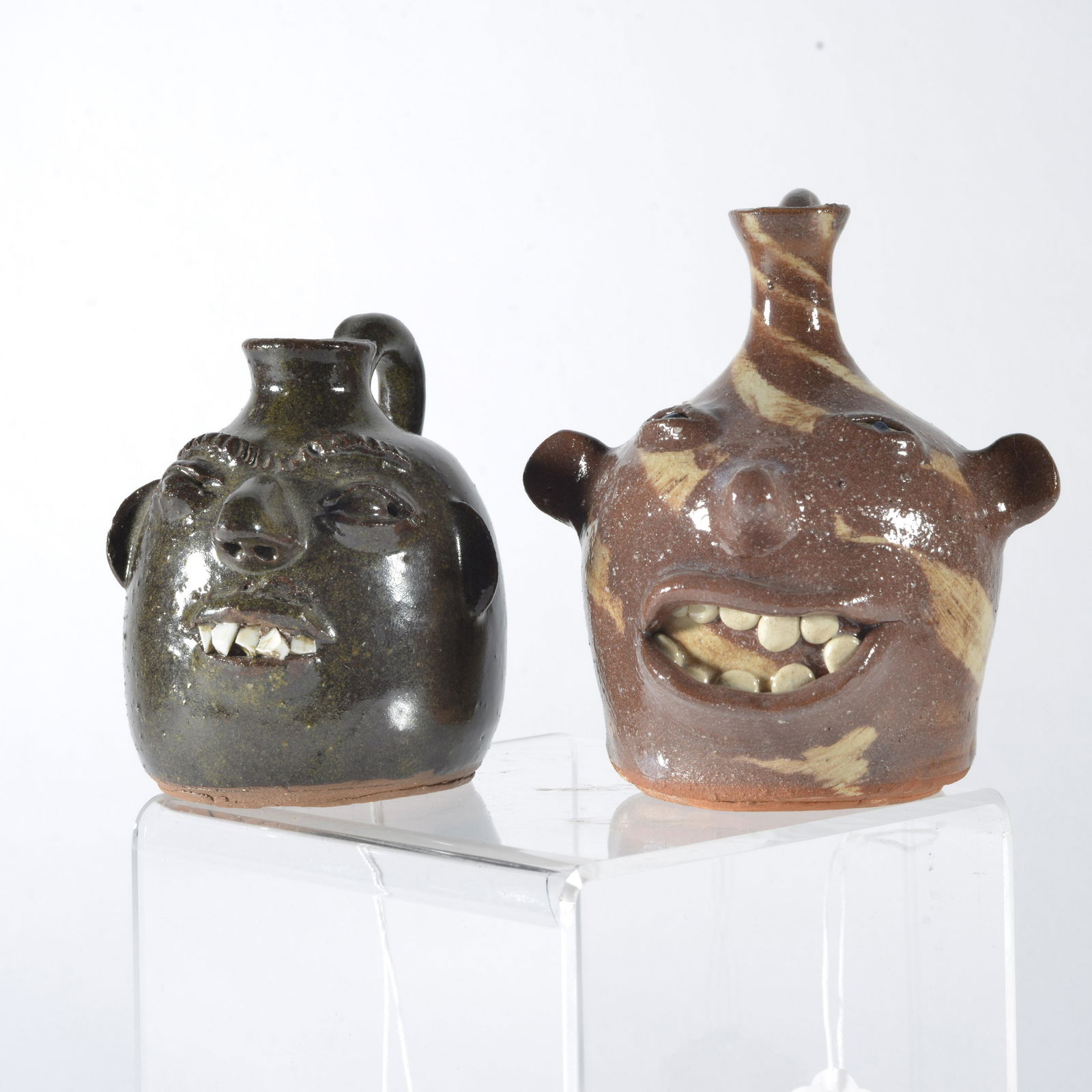 Kathy Richards Miniature Face Jug Pair (1 of 3)