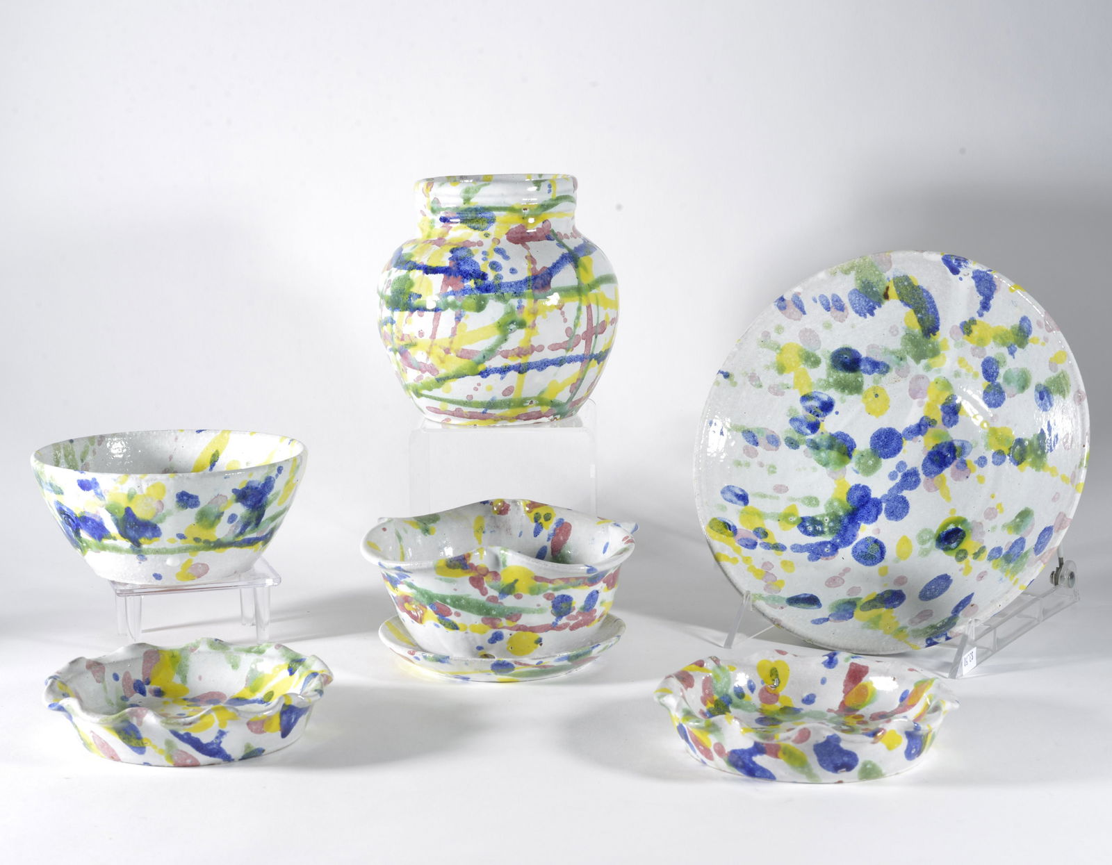 Kenneth George Pottery Group 6 pieces (1 of 3)