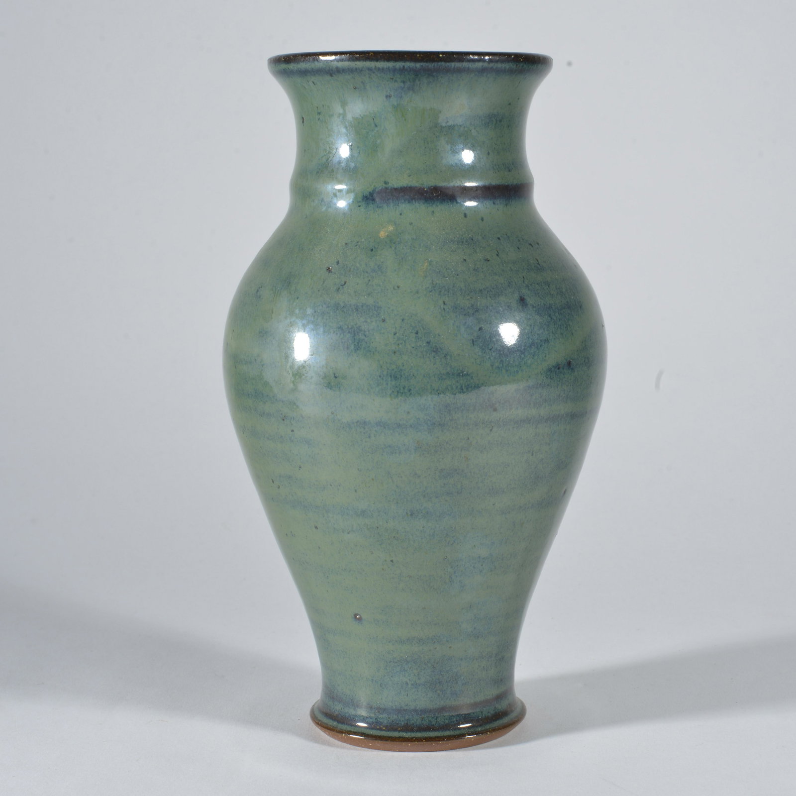 North Cole Pottery Green Vase (1 of 3)