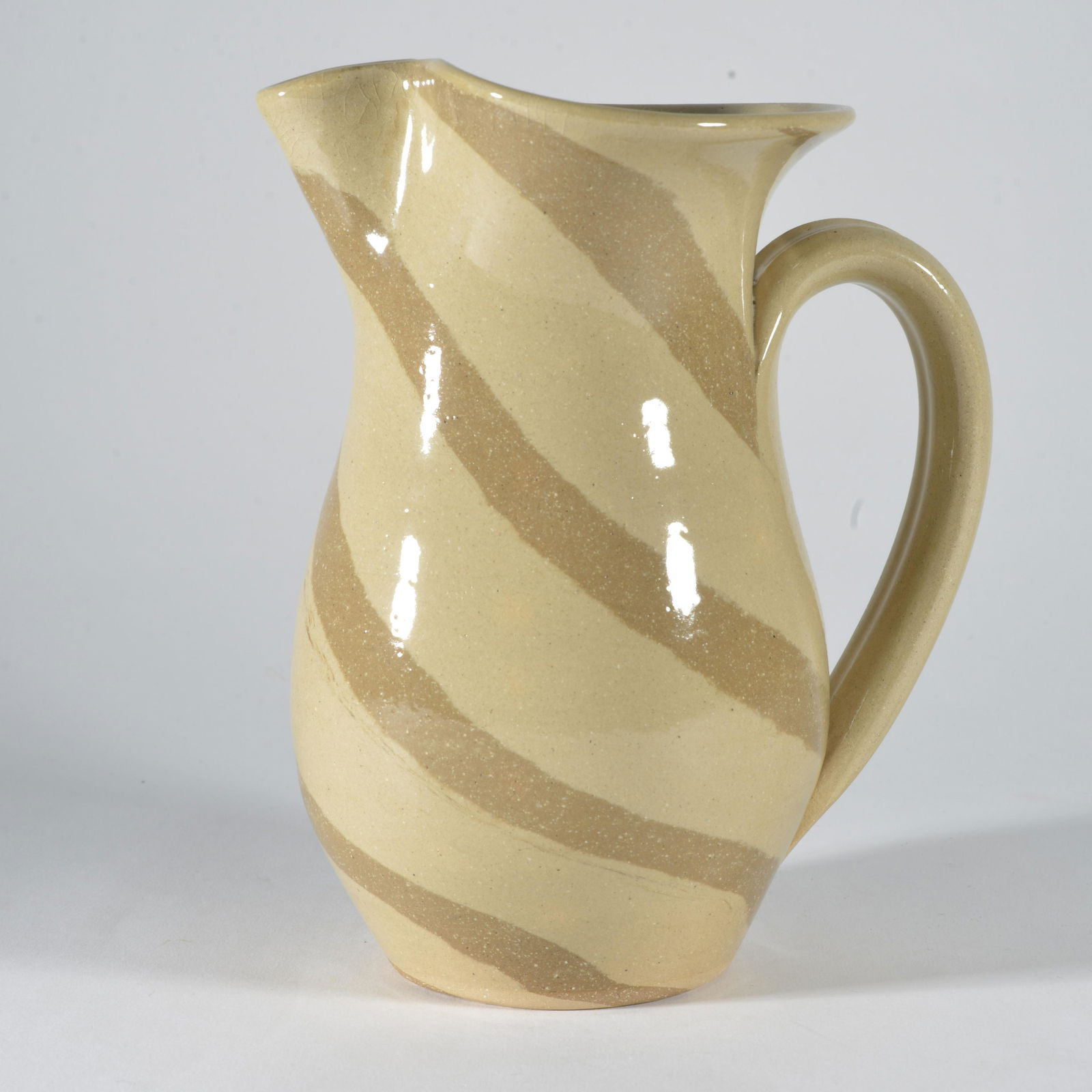 North Cole Pottery Swirl Pitcher (1 of 3)