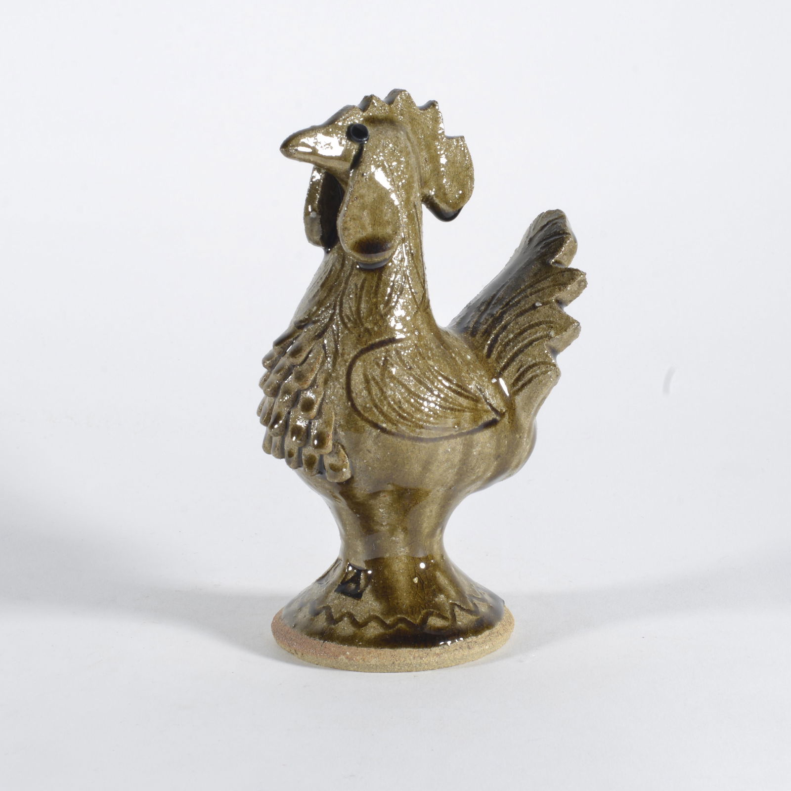 Steve Abee Folk Pottery Rooster (1 of 3)